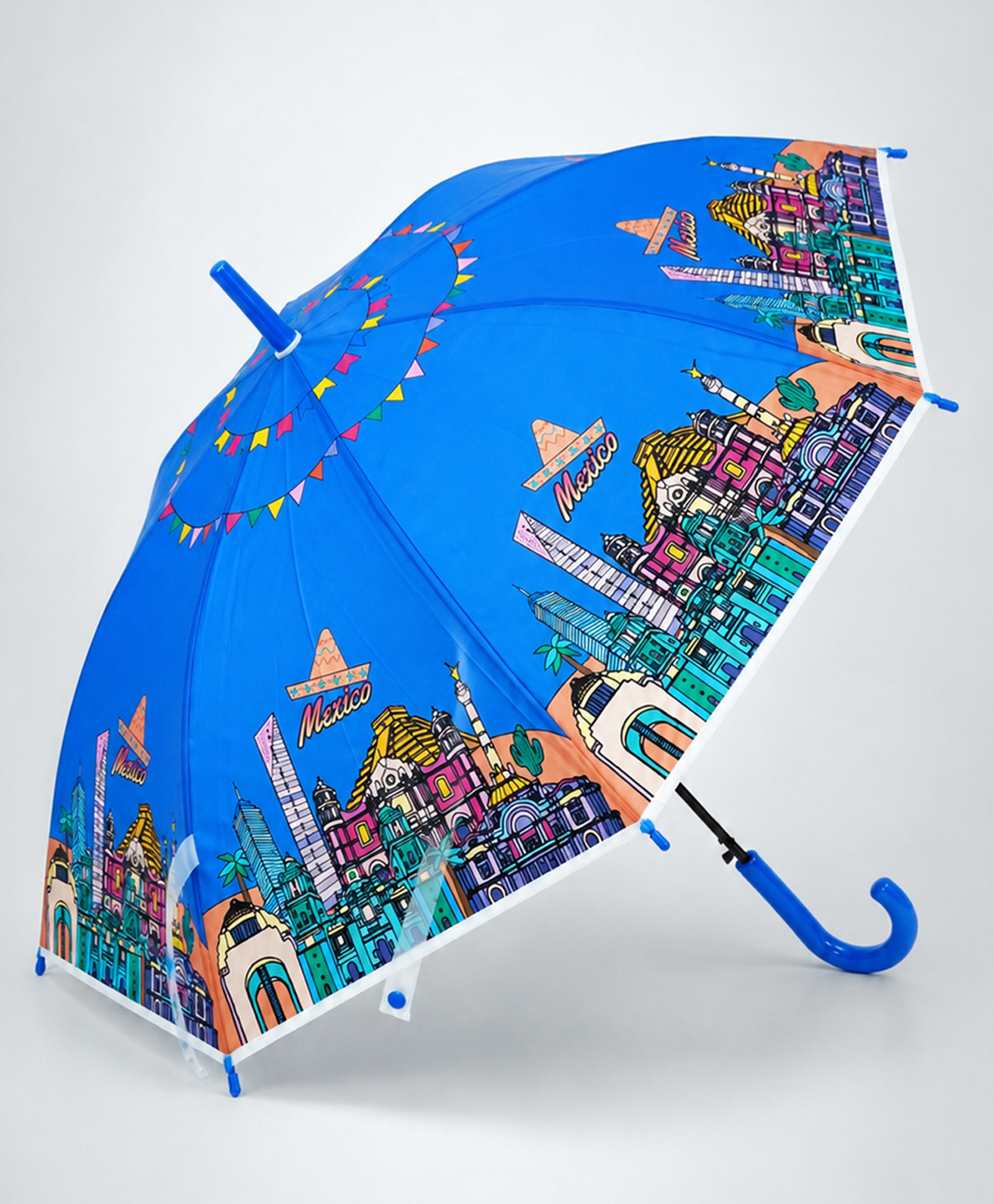 Little Surprise Box Mexico Designed Umbrella - Blue-picture-26