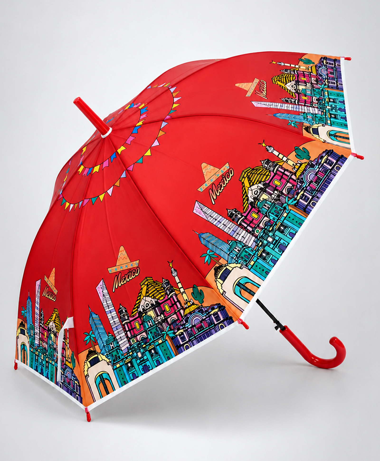 Little Surprise Box Mexico Designed Umbrella - Maroon-picture-28