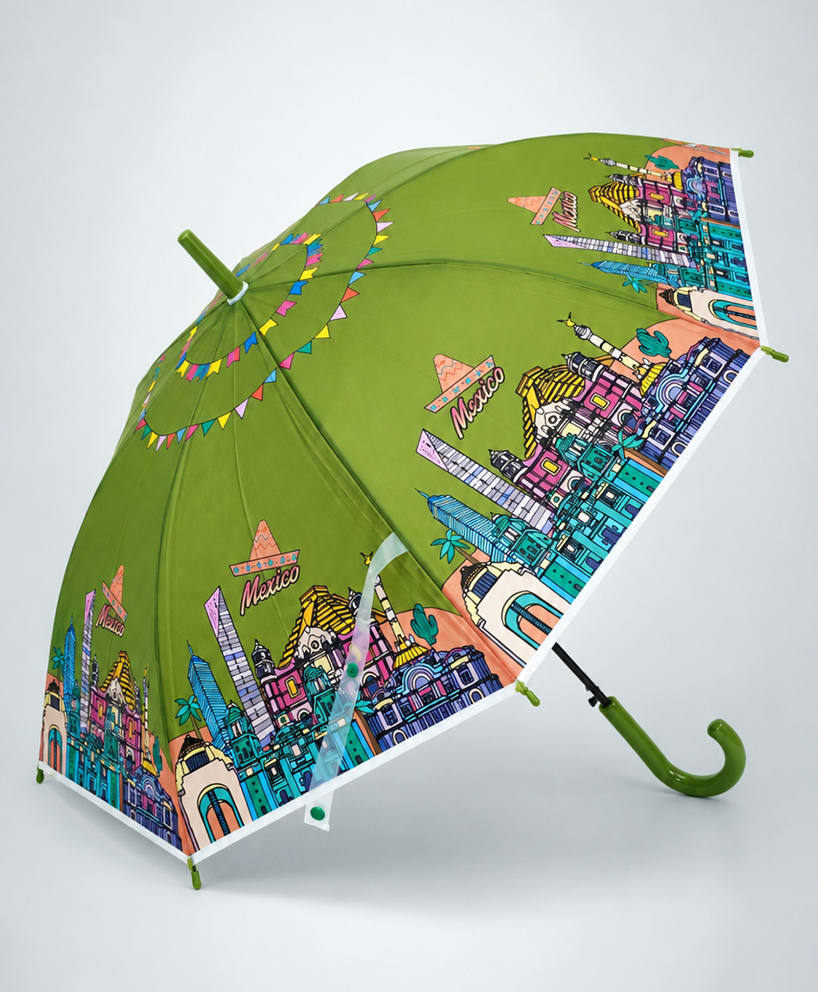 Little Surprise Box Mexico Designed Umbrella - Green-picture-10