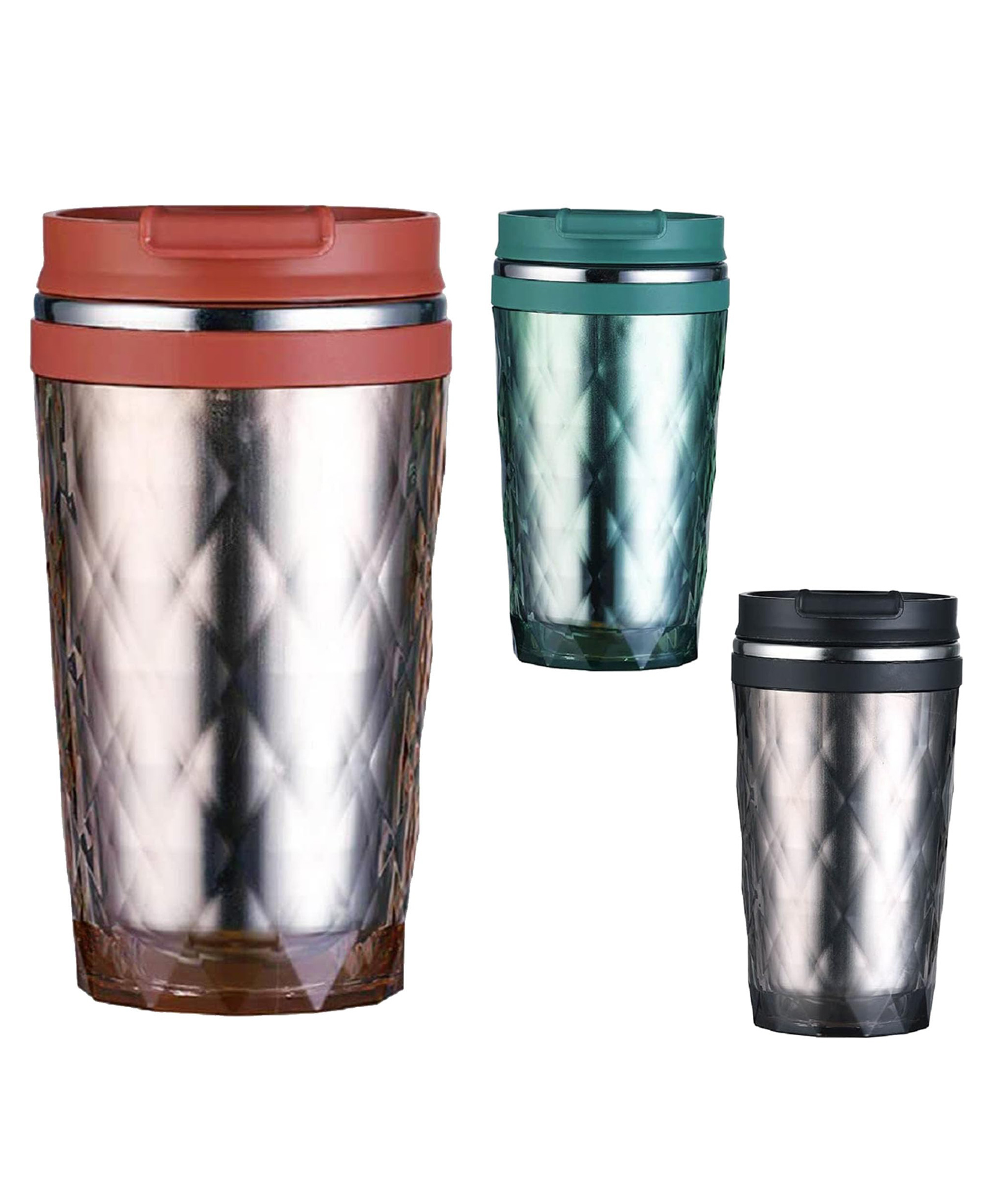 FunBlast Vacuum Insulated Stainless-Steel Mug with Lid -370 ml (Random Color)-picture-13