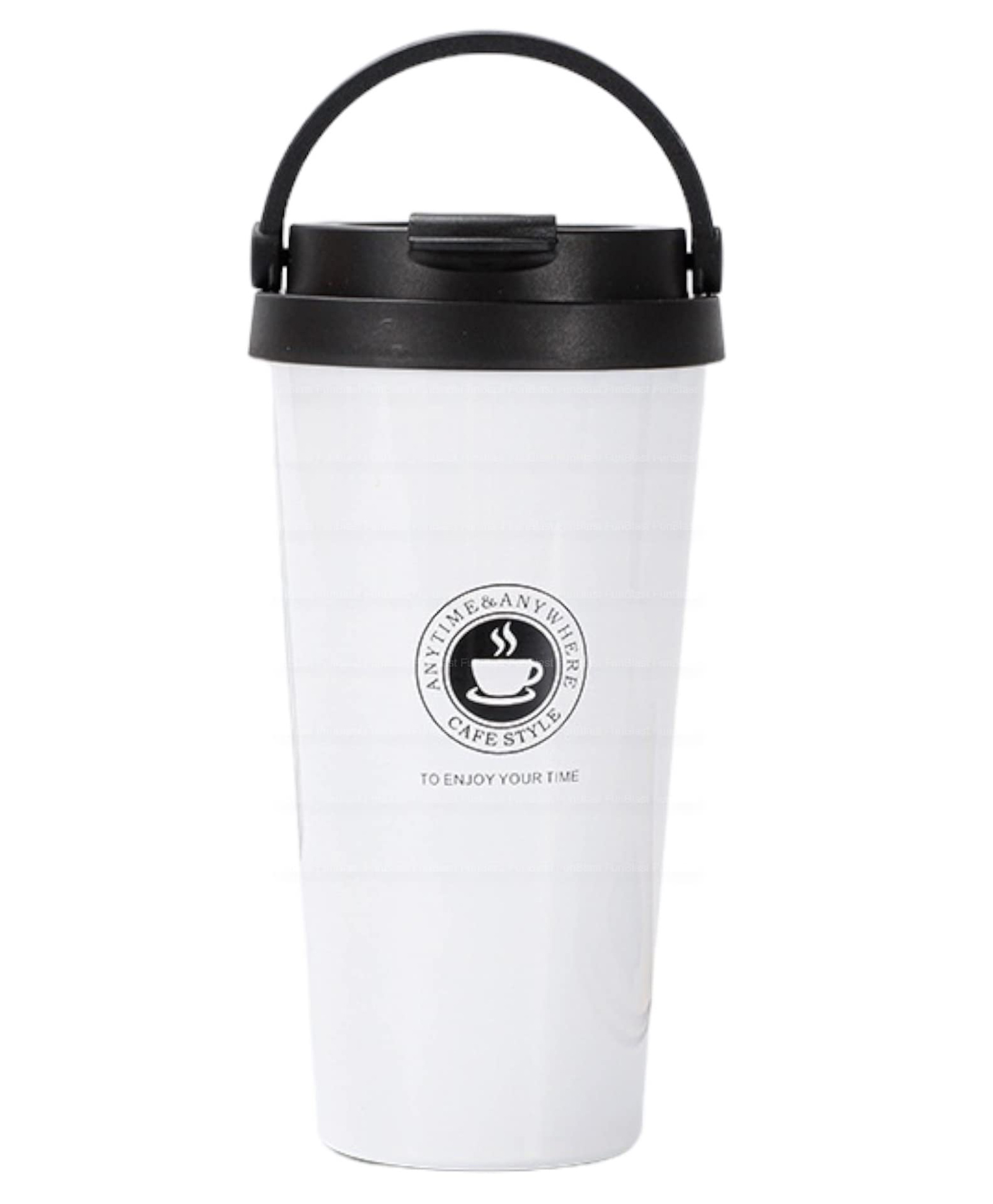 FunBlast Vacuum Insulated Stainless-Steel Mug for Coffee, Tea - 500 ML (White)-picture-12