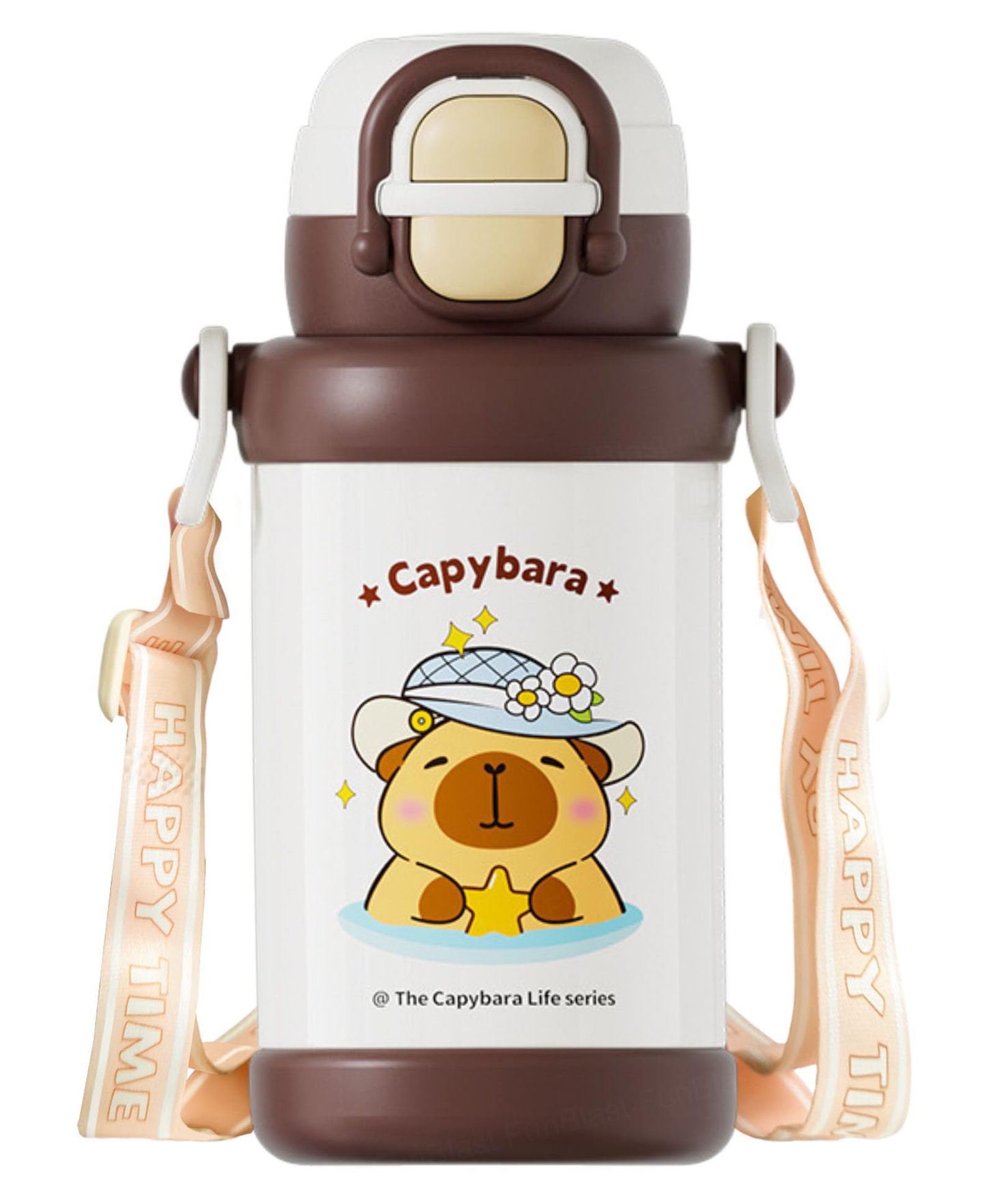FunBlast Cartoon Design Insulated Water Bottle with Wide Mouth - 550 ML (Multicolor)-picture-15