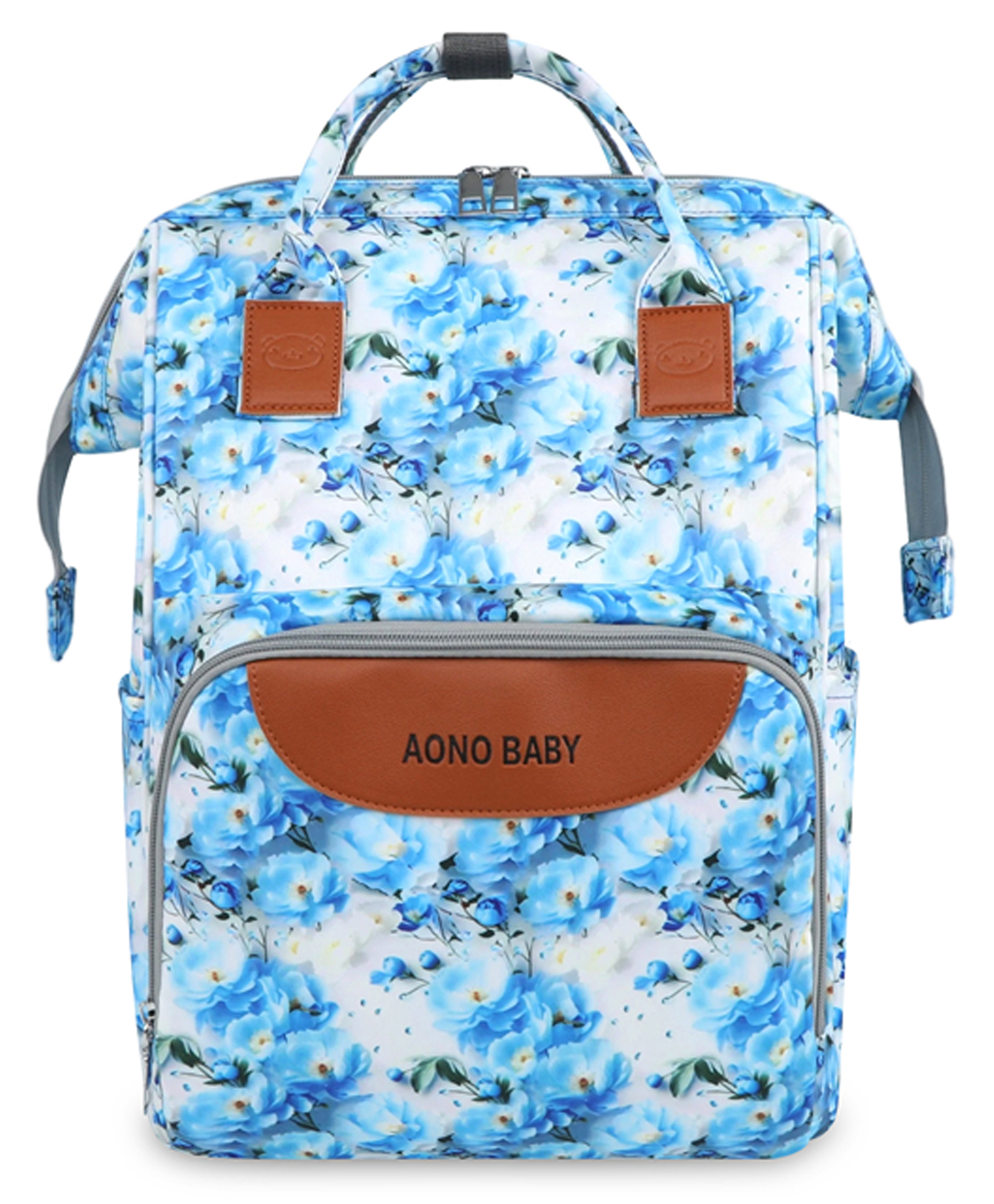 Winnies Diaper Bag Backpack for Baby Care Large Capacity Maternity Nappy Bag Travel Backpack - Blue-image-15