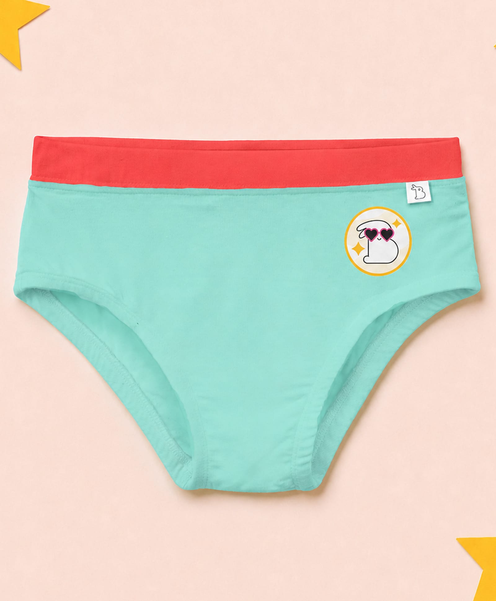 SuperBottoms Bamboo Knit Brand Logo Printed Panties - Green & Red-picture-25