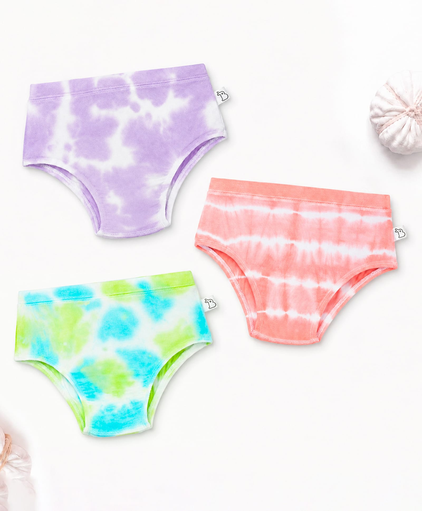 SuperBottoms Bamboo Knit Pack Of 3 Tie Dye Panties - Multi Colour-picture-20