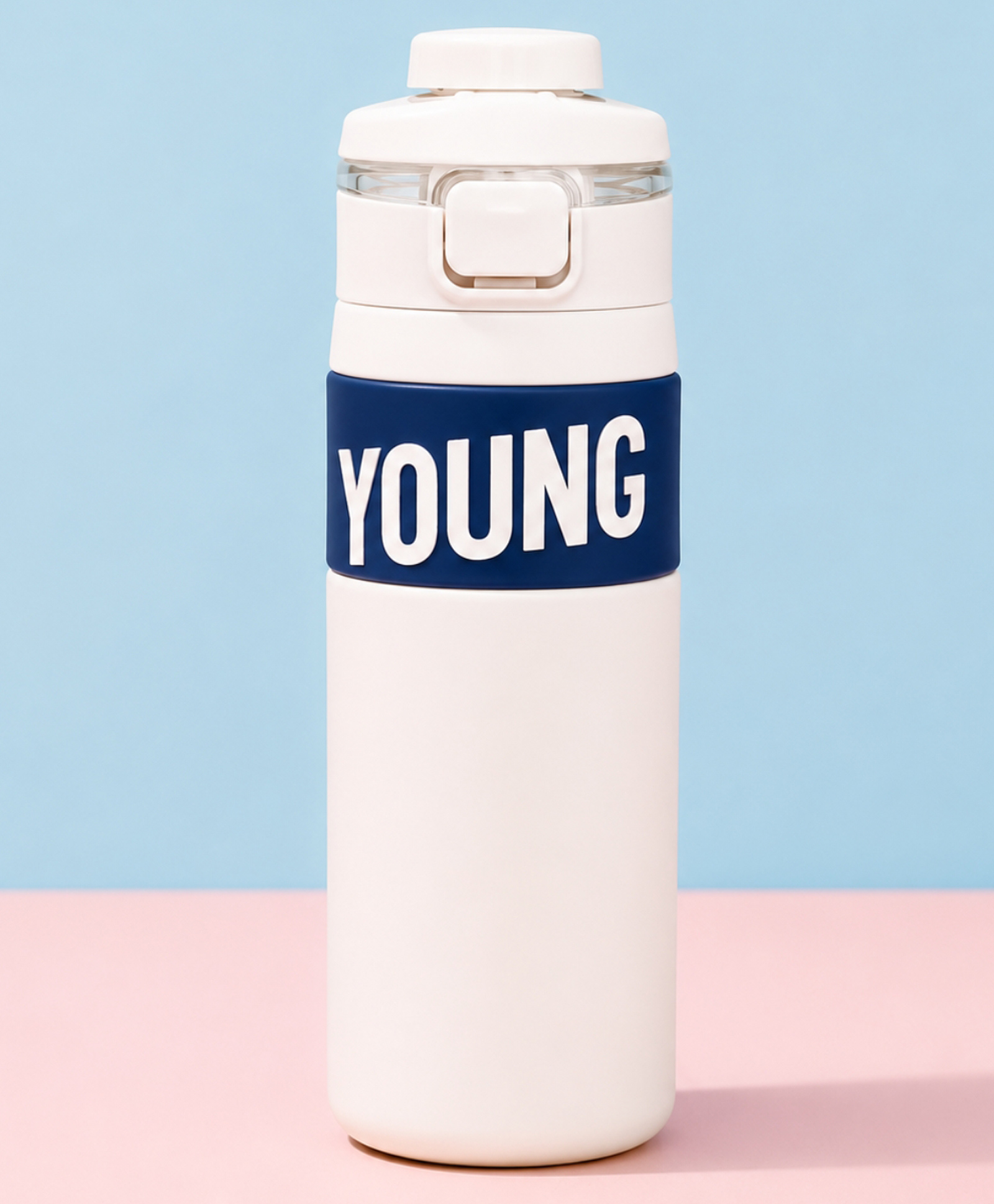Paper Moon Stainless Steel Insulated Dual Mouth Leak Proof Water Bottle Pop-Open Straw & Spout 2-in-1 Lid for School Travel - 500ml (Color may vary )-image-46