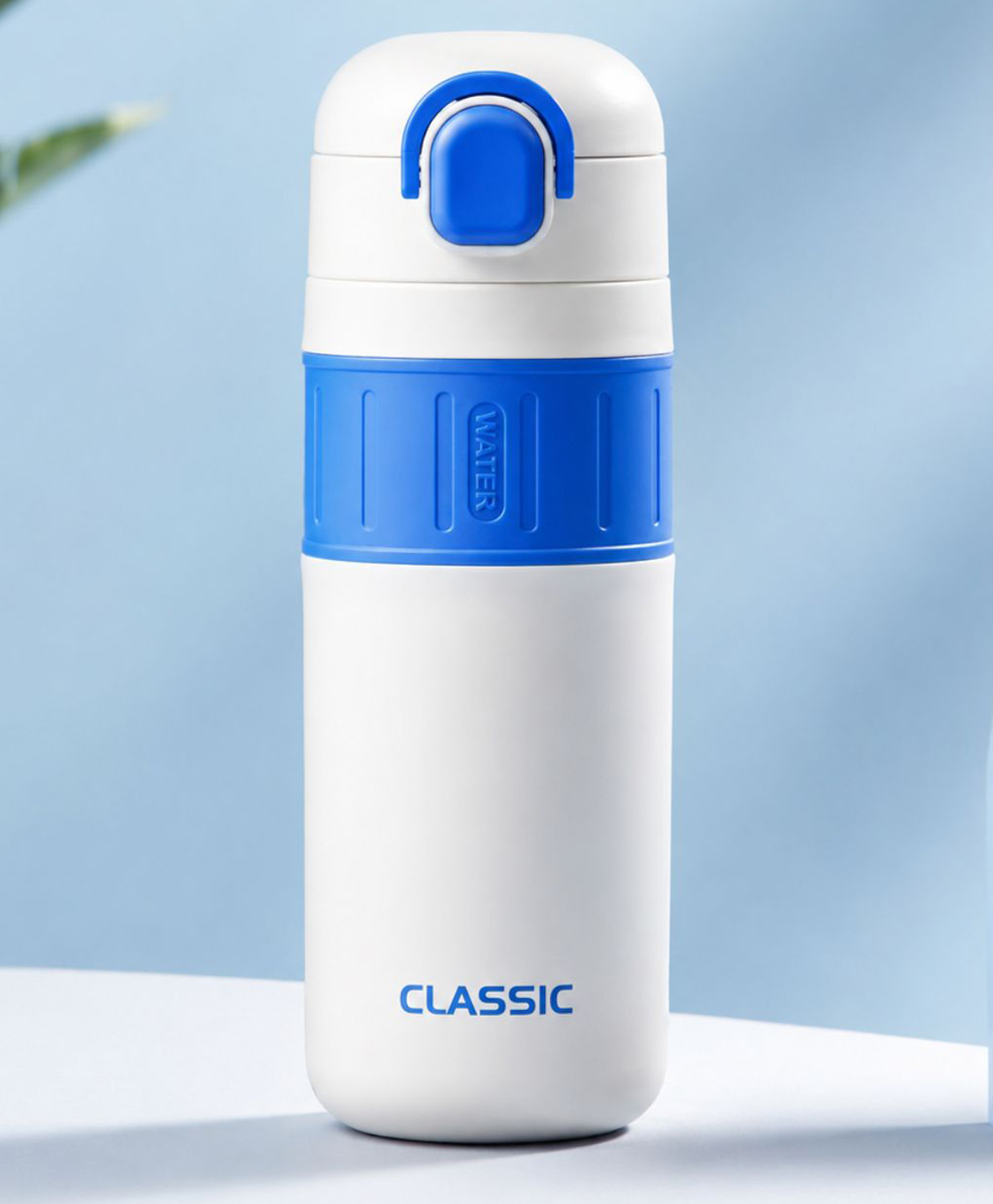 Paper Moon Stainless Steel Double Wall Vaccum Insulated Water Bottle with Intregrated Straw and Push-Button Lid for Kids school & outdoor - 500ml (Color may vary )-image-9