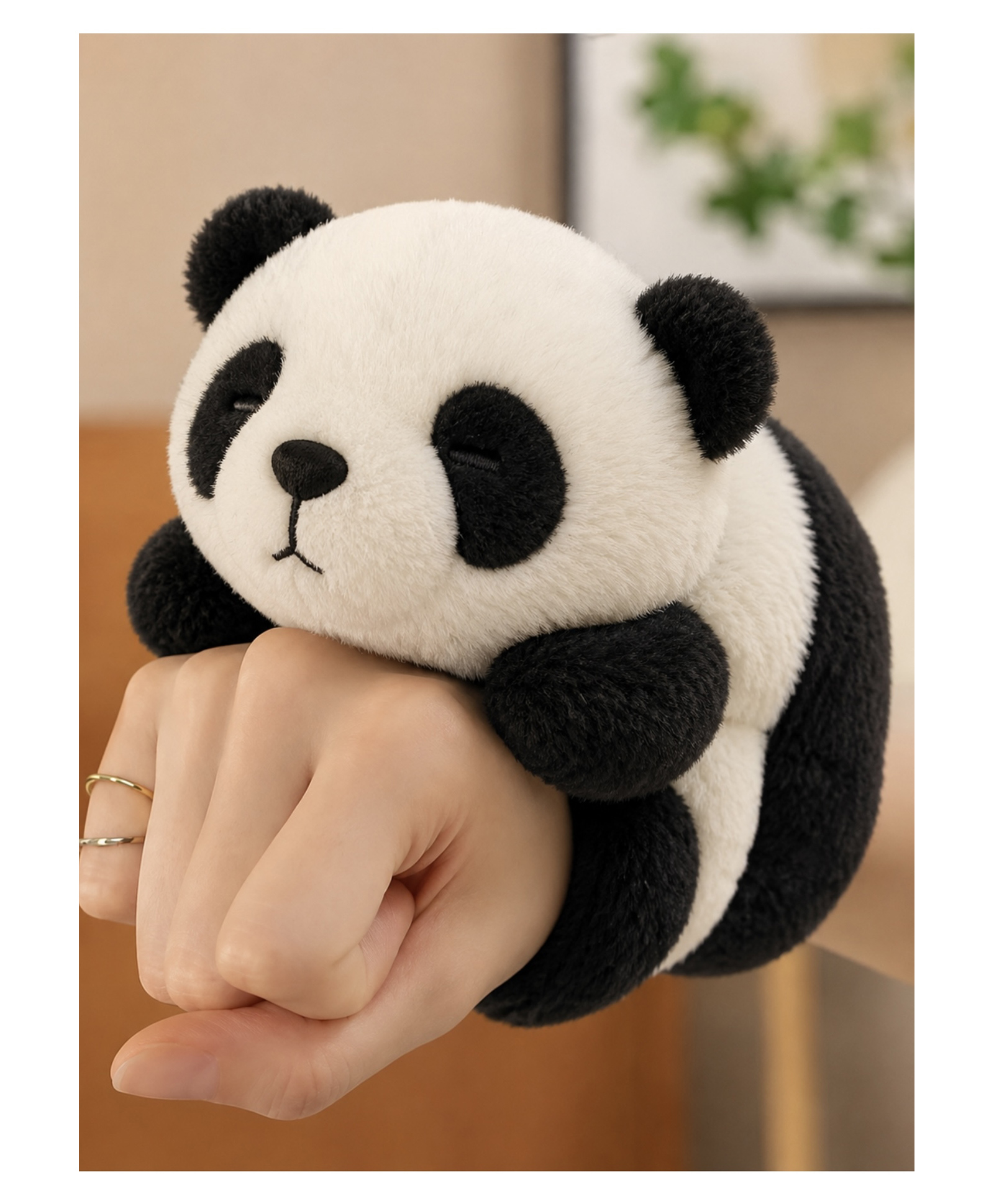 ARCADE TOYS 22 cm Panda Soft Toy Plush Toy | Big Panda Animal | Ultra Soft, Huggable & Cuddly Gift for Kids, - Black & White - Color & design may vary-picture-19