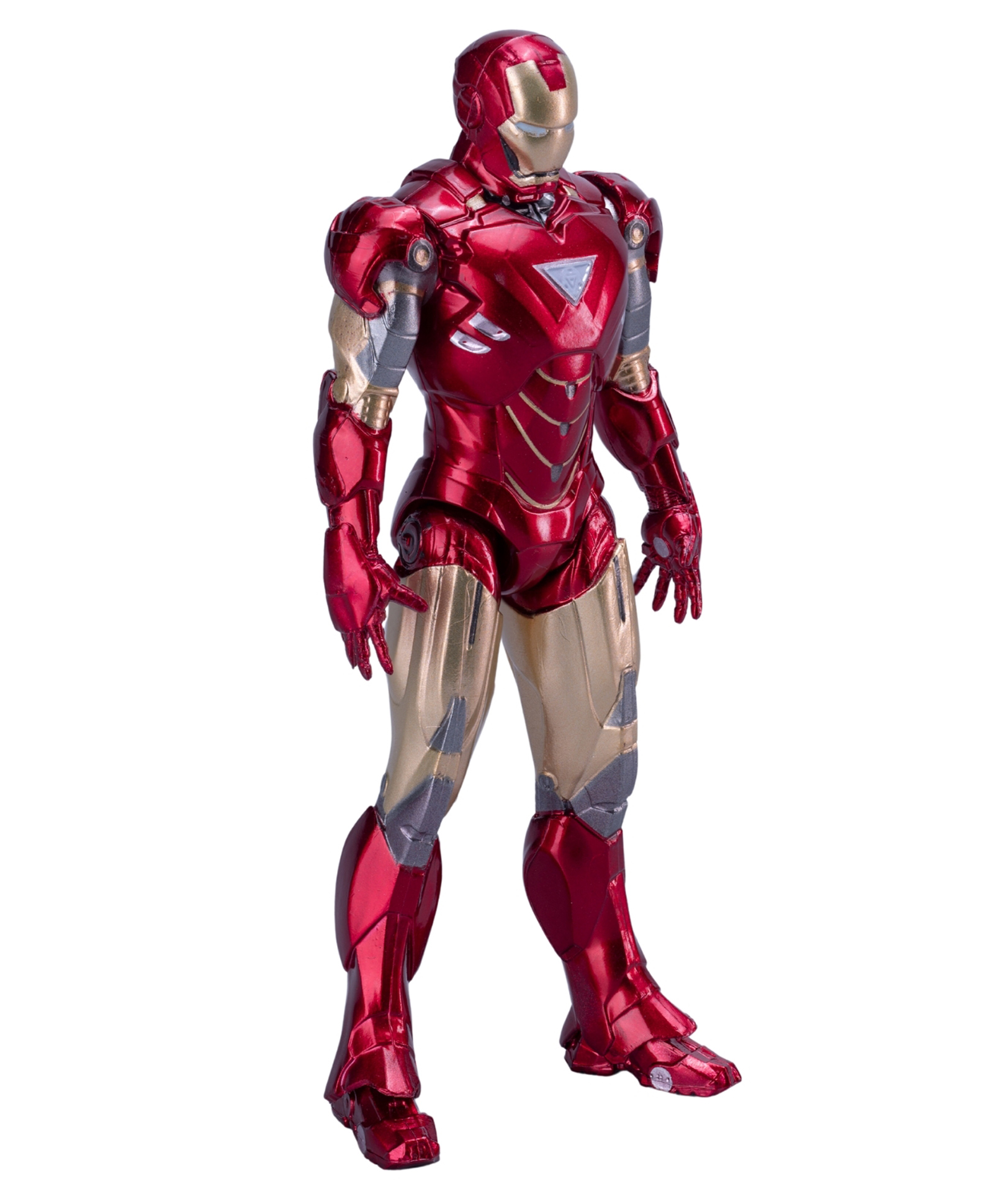 Marvel Iron Man Mark 6 Action Figure with Hall of Armor Display Set Red PVC Collectible with Accessories - 10 cm-picture-5