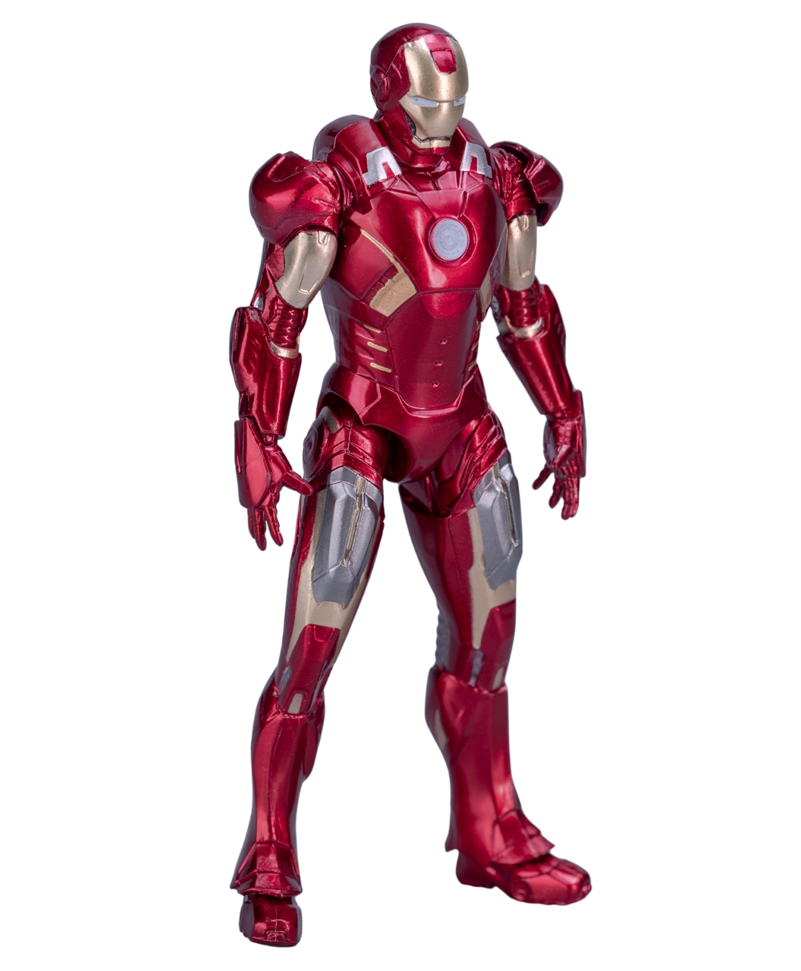 Marvel Iron Man Red Mark 7 + Hall of Armor Set 4 Inch Action Figure with Display Case and Accessories - 10 cm-image-24