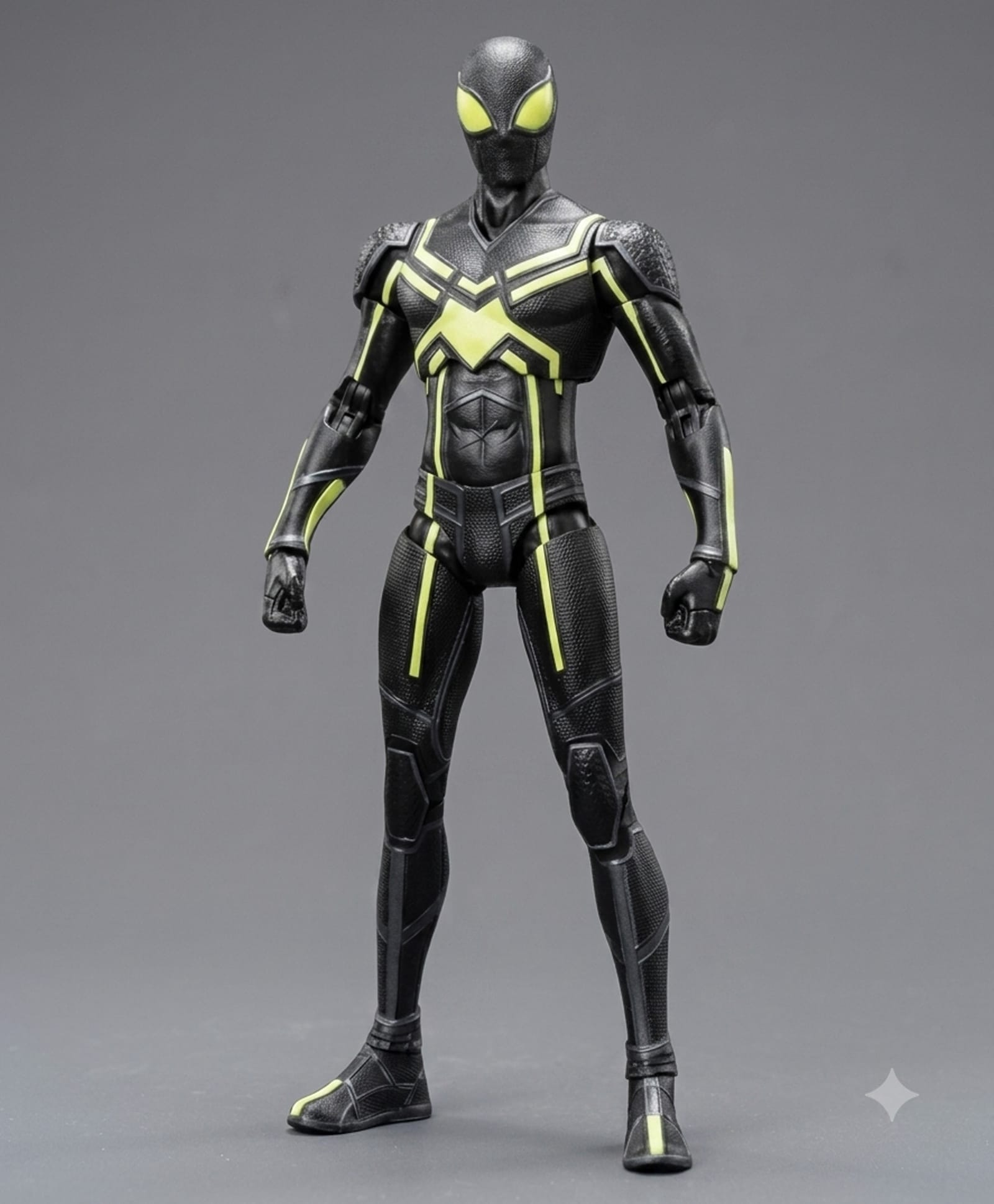 Marvel Spider-Man Stealth Suit Action Figure with Accessories, PVC Build Collectible - 18 cm-picture-20