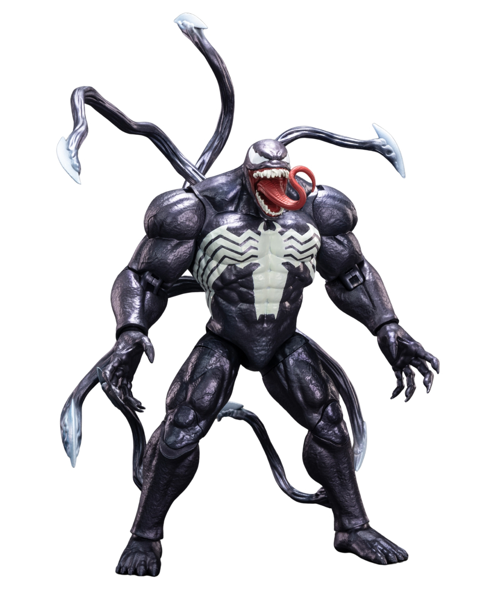 Marvel Venom Classic Action Figure Collectible with PVC Build, Accessories and Display Stand - 23 cm-image-43