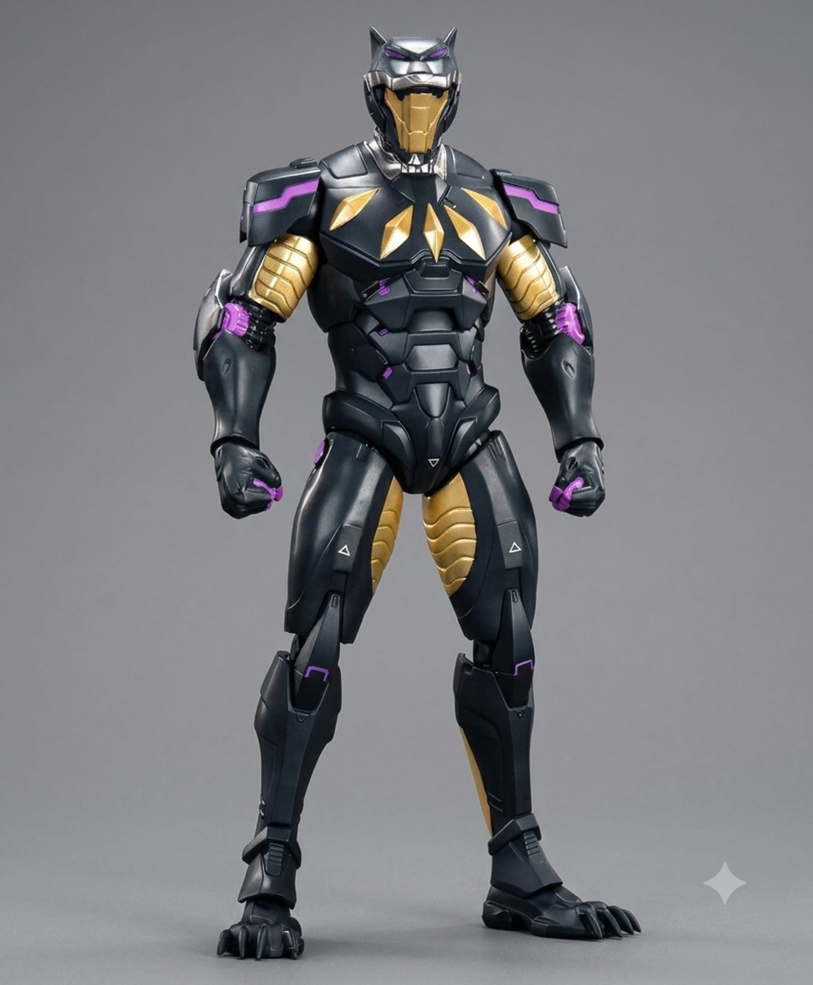 Marvel Super Games Series Black Panther Action Figure Collectible PVC Figure with Accessories- 18 cm-picture-6