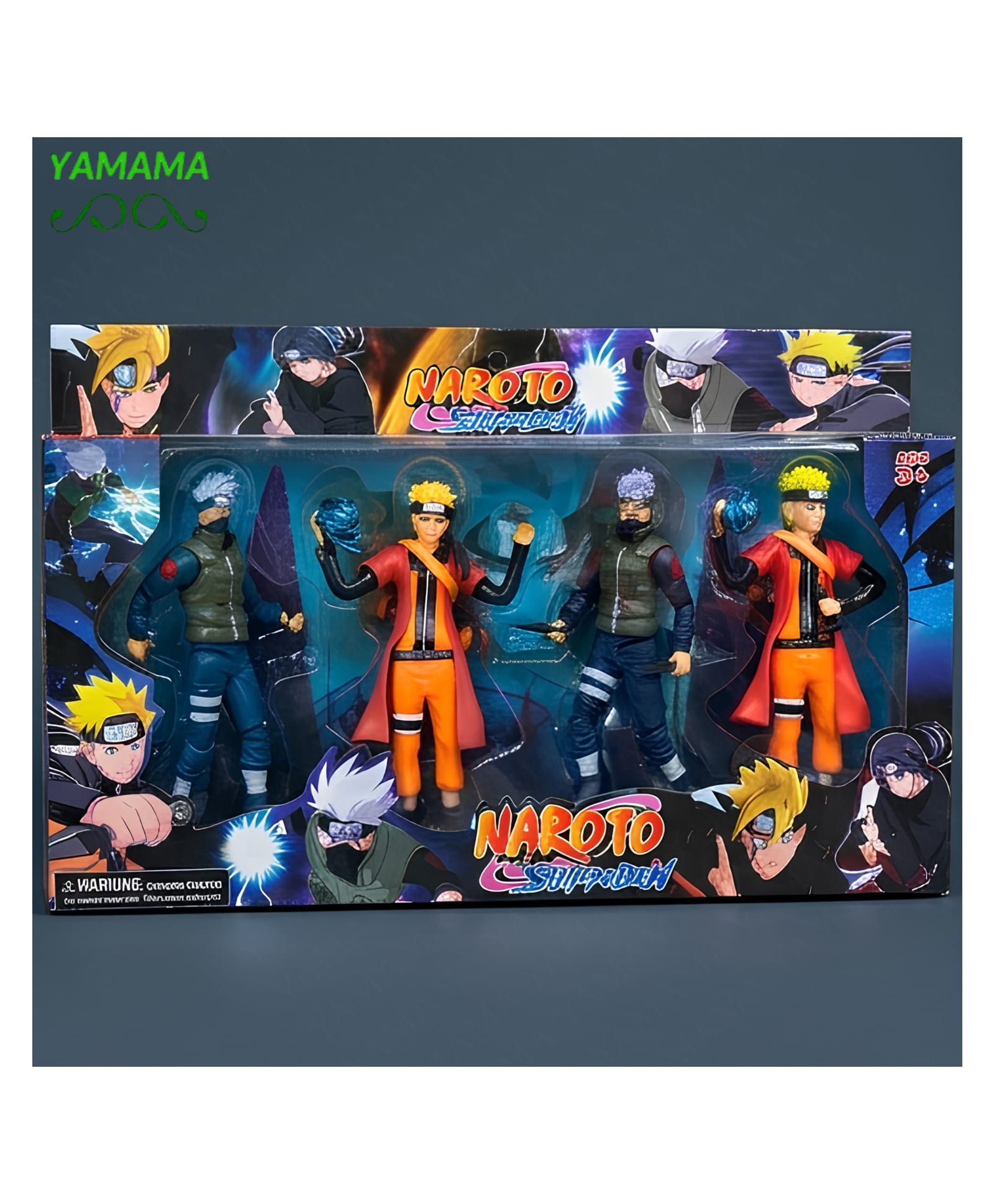 YAMAMA Naruto Shippuden 4-Piece Ninja Collectible Action Figure Set for Kids & Adults, Premium Child-Safe ABS Plastic Anime Miniature Toy Pack, Fun Entertainment Collectible Kids Toy - Multicolor-image-33