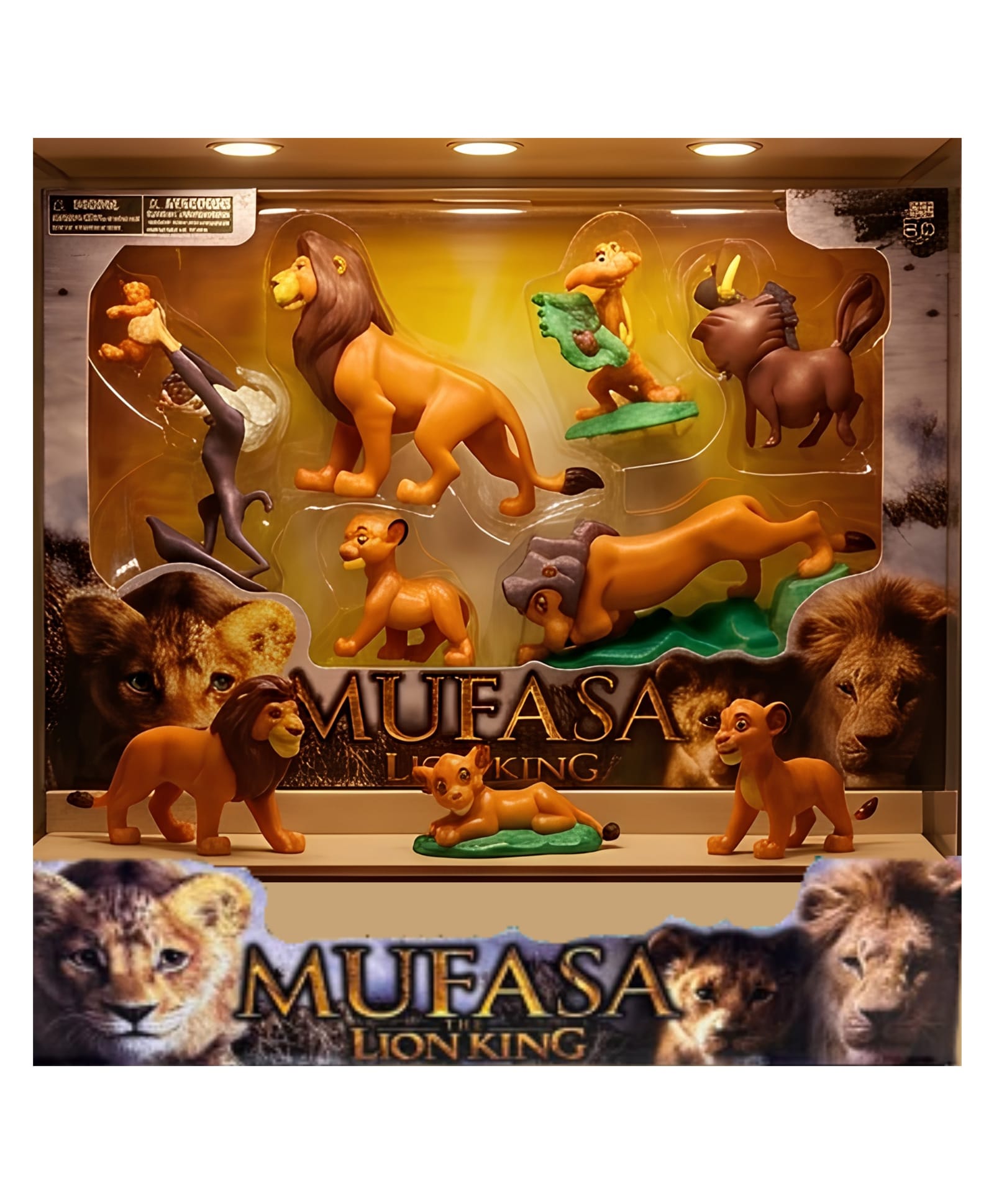 YAMAMA Mufasa The Lion King 6-Pieces Deluxe Collectible Figure Set for Kids & Adults, Premium Child-Safe ABS Plastic Pride Lands Miniature Toy Pack, Fun Interactive Educational Kids Toys - Multicolor-image-39