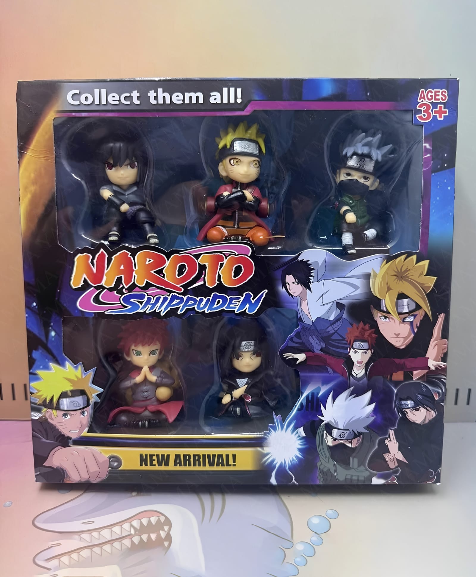 YAMAMA Naruto Shippuden 5-Piece Chibi Sitting Collectible Action Figure Set for Kids & Adults, Premium Child-Safe ABS Plastic Anime Miniature Toy Pack, Fun Interactive Collectible Kid Toy - Multicolor-image-18