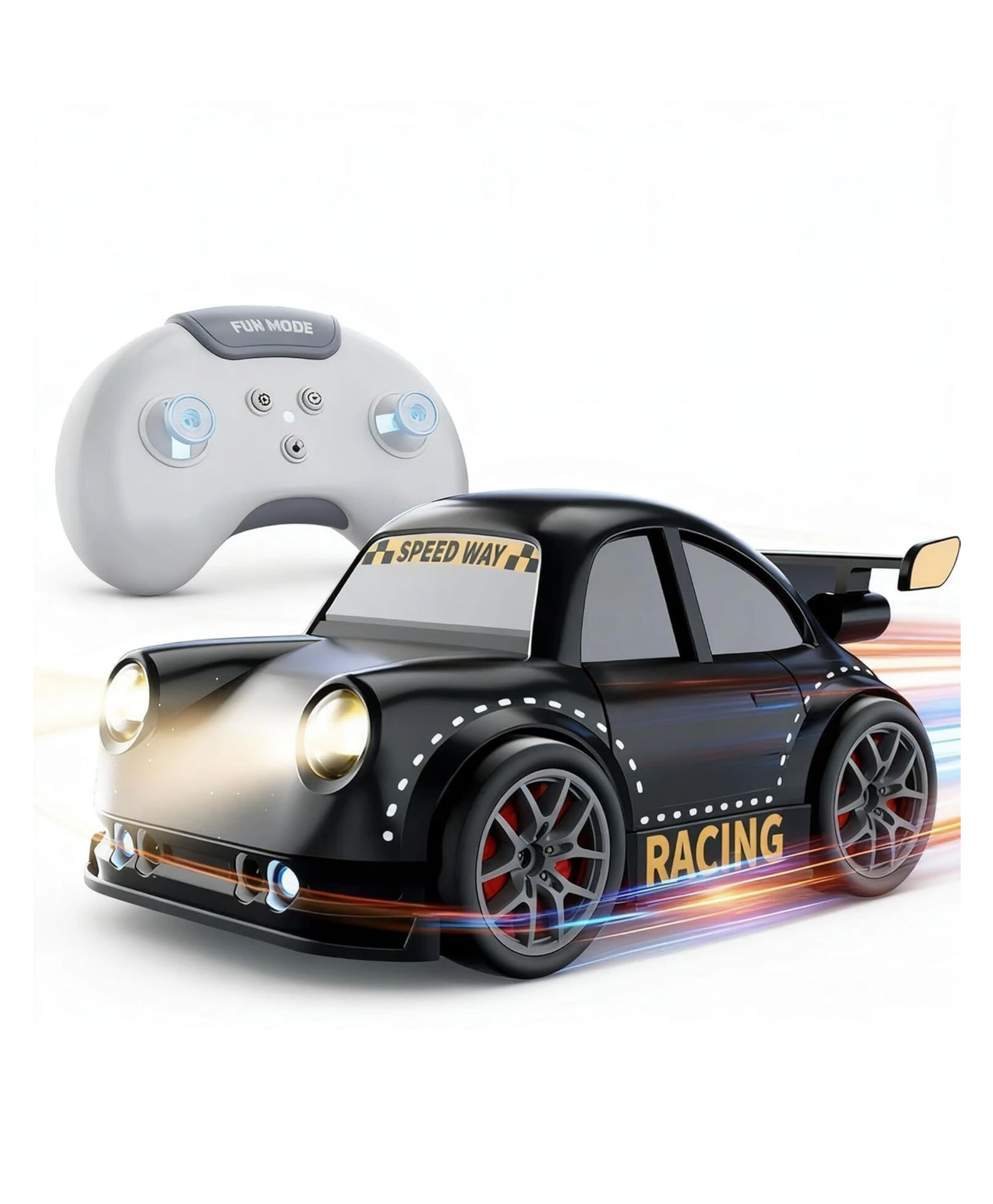 YAMAMA Mini Dream Racing Remote Control Car for Kids, Premium 3-in-1 Multi-Functional Vehicle Toys for Kids, Fun Interactive Entertainment Kids Toys - Black-picture-27