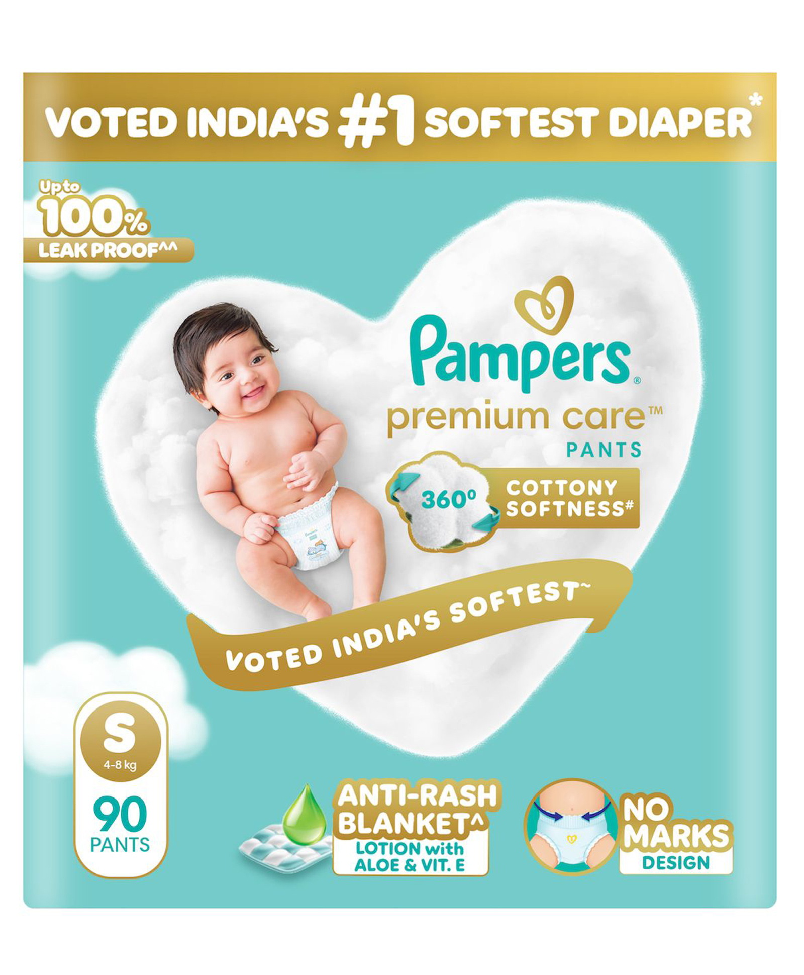Pampers Premium Care Pants No Marks Design Small - 90 Pieces-picture-17