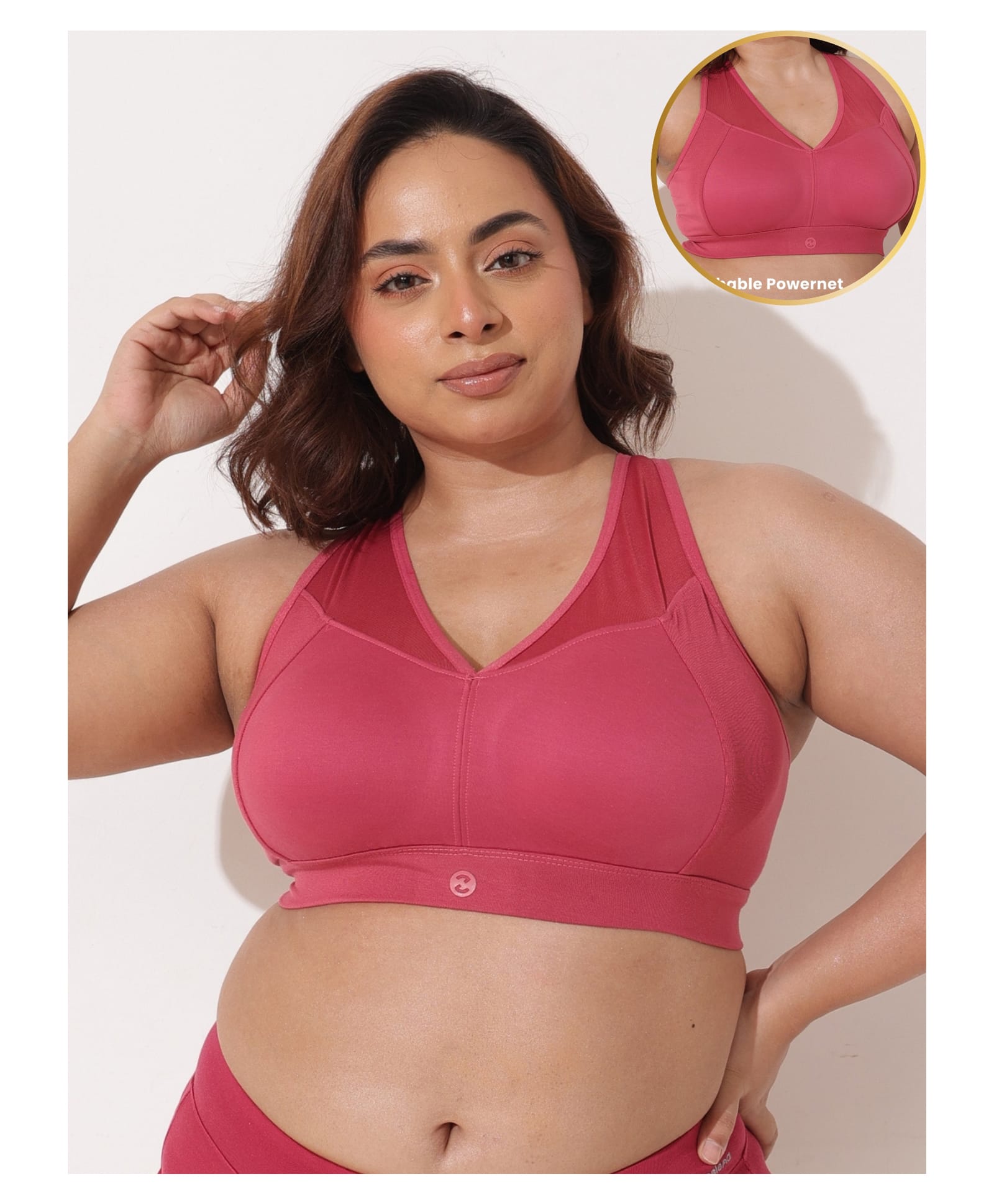 Zelena 92% Modal 8% Spandex Knit Solid Maternity Bra With Front Open Nursing Access - Red-picture-38