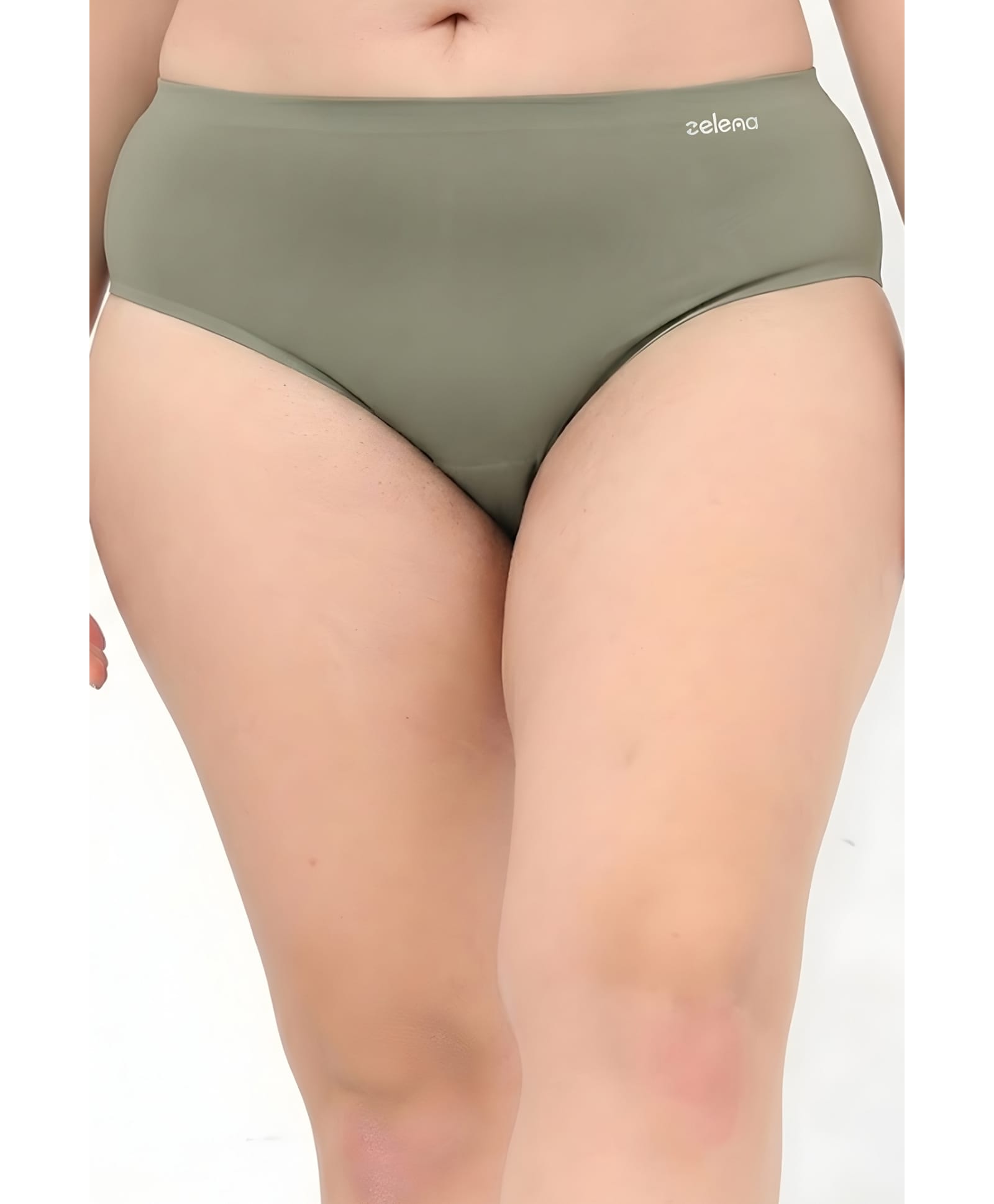 Zelena 92% Modal 8% Elastane Knit Solid Mid Rise Maternity Hipster Panty - Dark Pista-picture-21