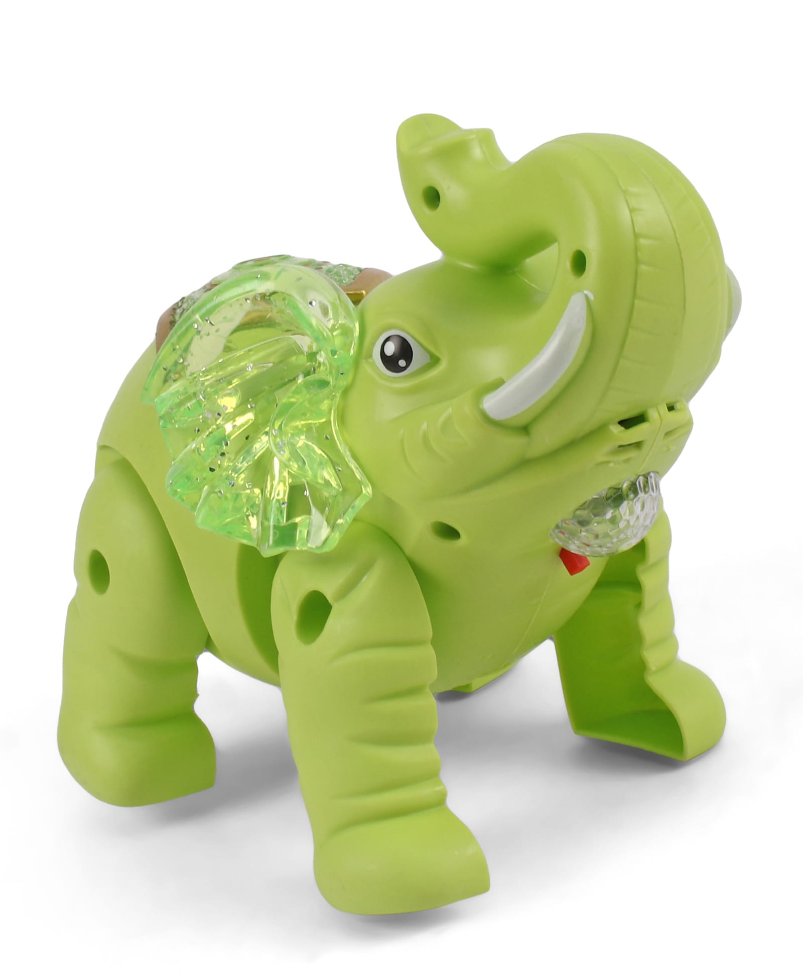 Kiddybuddy Musical Elephant Soft Musical Toy with Sound Feature - Green-image-9