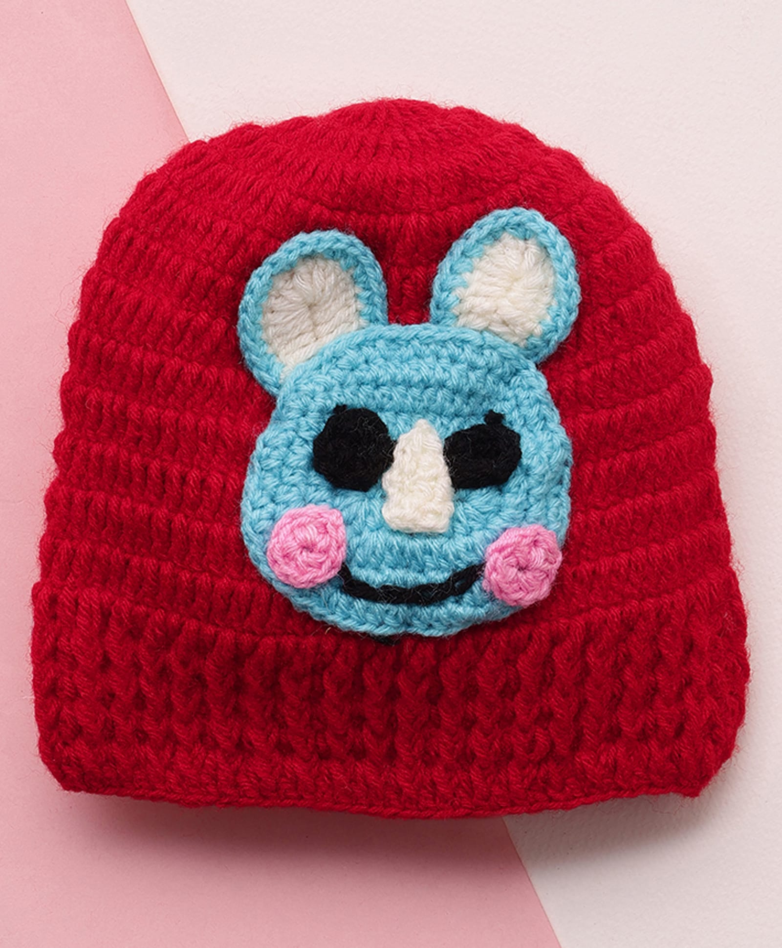 MayRa Knits Hand Knitted Woven Animal Designed Cap - Red Circumference - 28 Cms-picture-22
