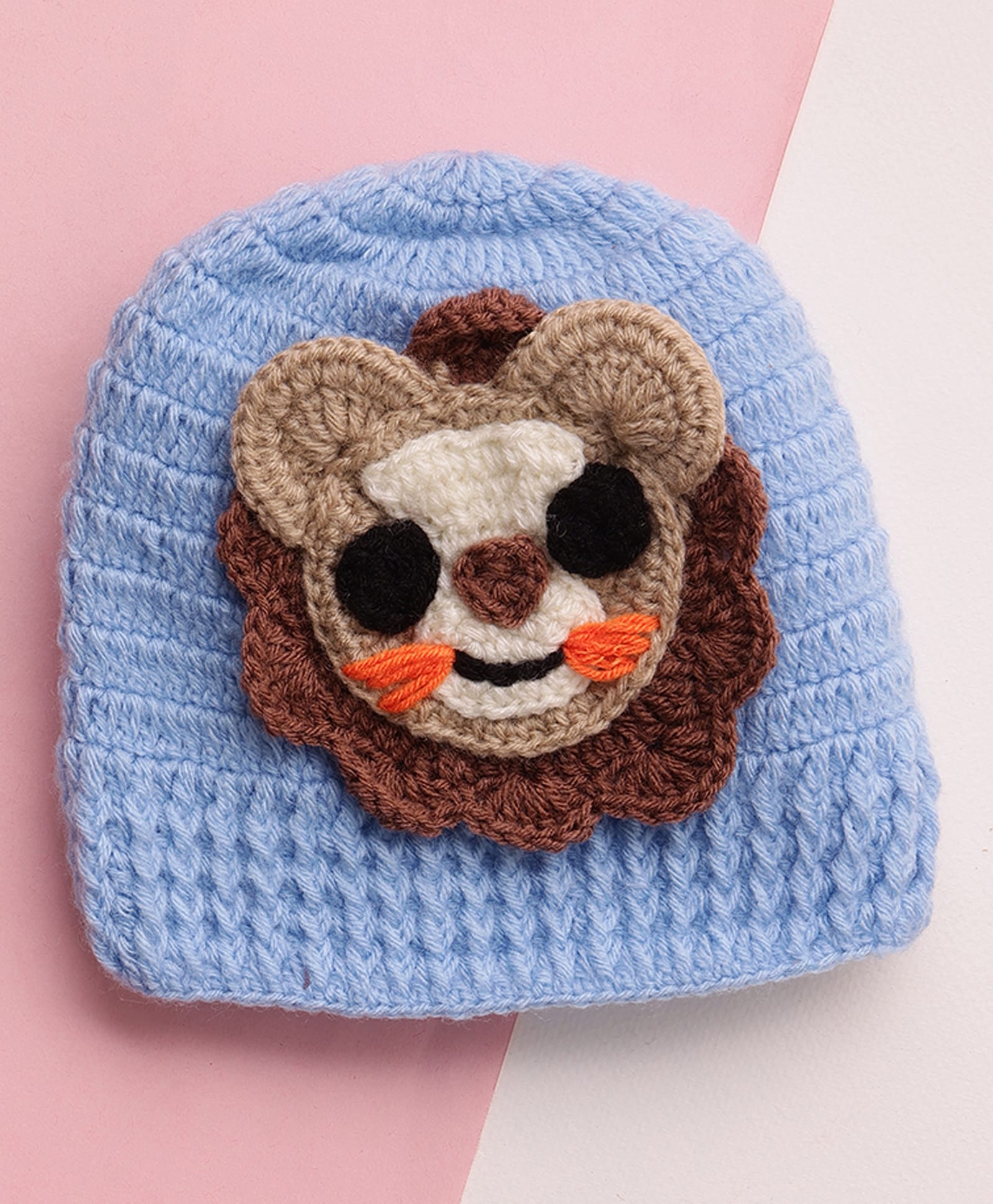 MayRa Knits Hand Knitted Woven Animal Designed Cap - Blue Circumference - 32 Cms-image-47