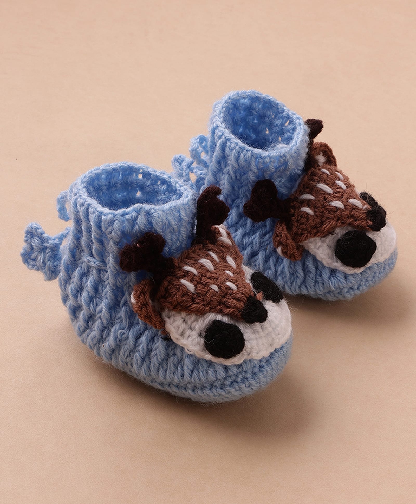 MayRa Knits Animal Designed Hand Knitted Booties - Blue-picture-17