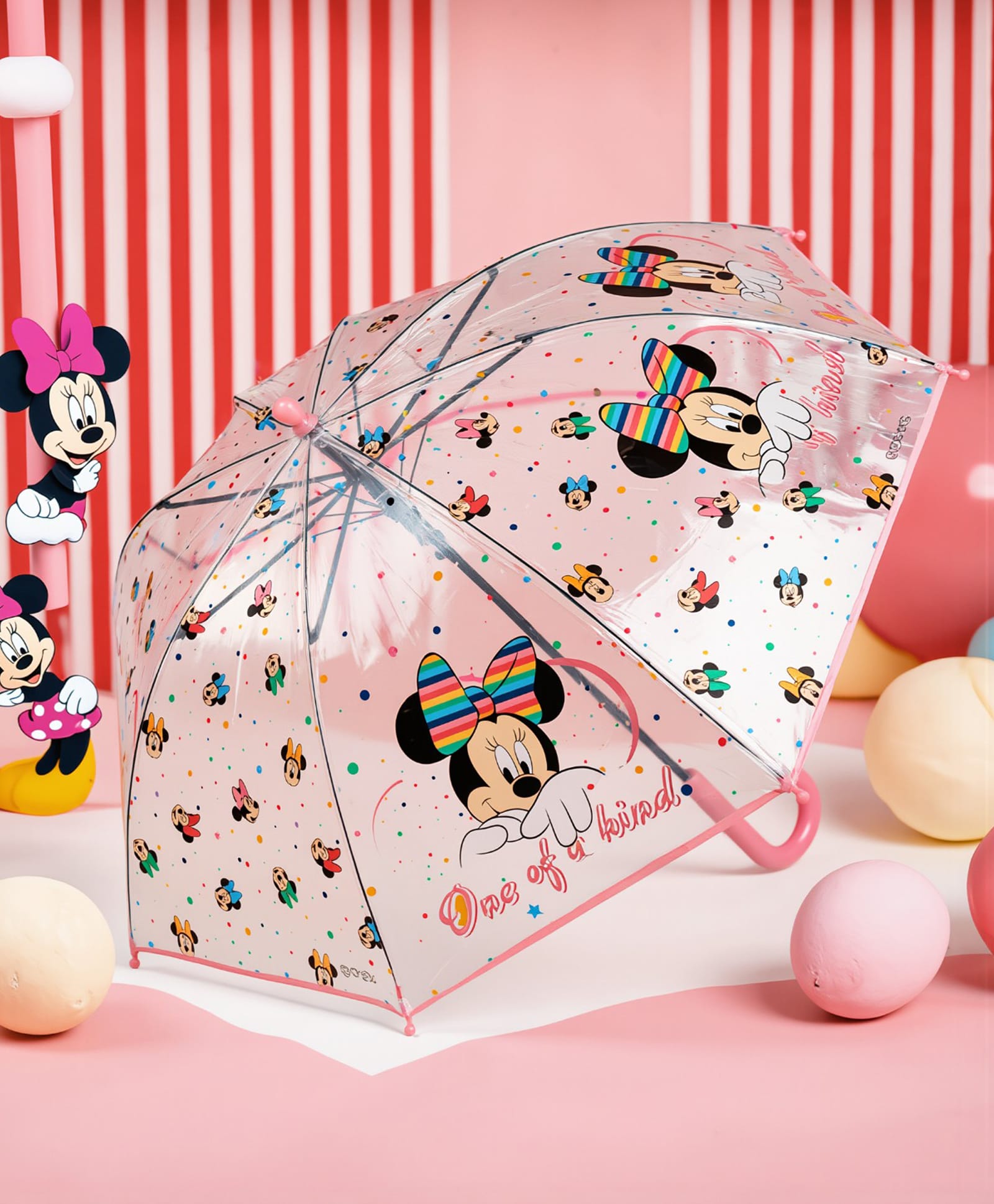 Yellow Bee Disney Mickey & Friends Featuring Minnie Mouse Designed Umbrella - Multi Colour-picture-14