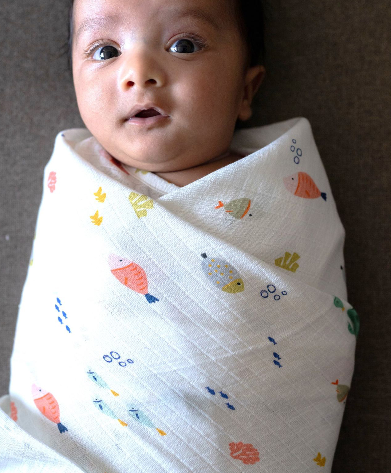 DULAAR Organic Muslin Swaddle for Newborns-picture-10