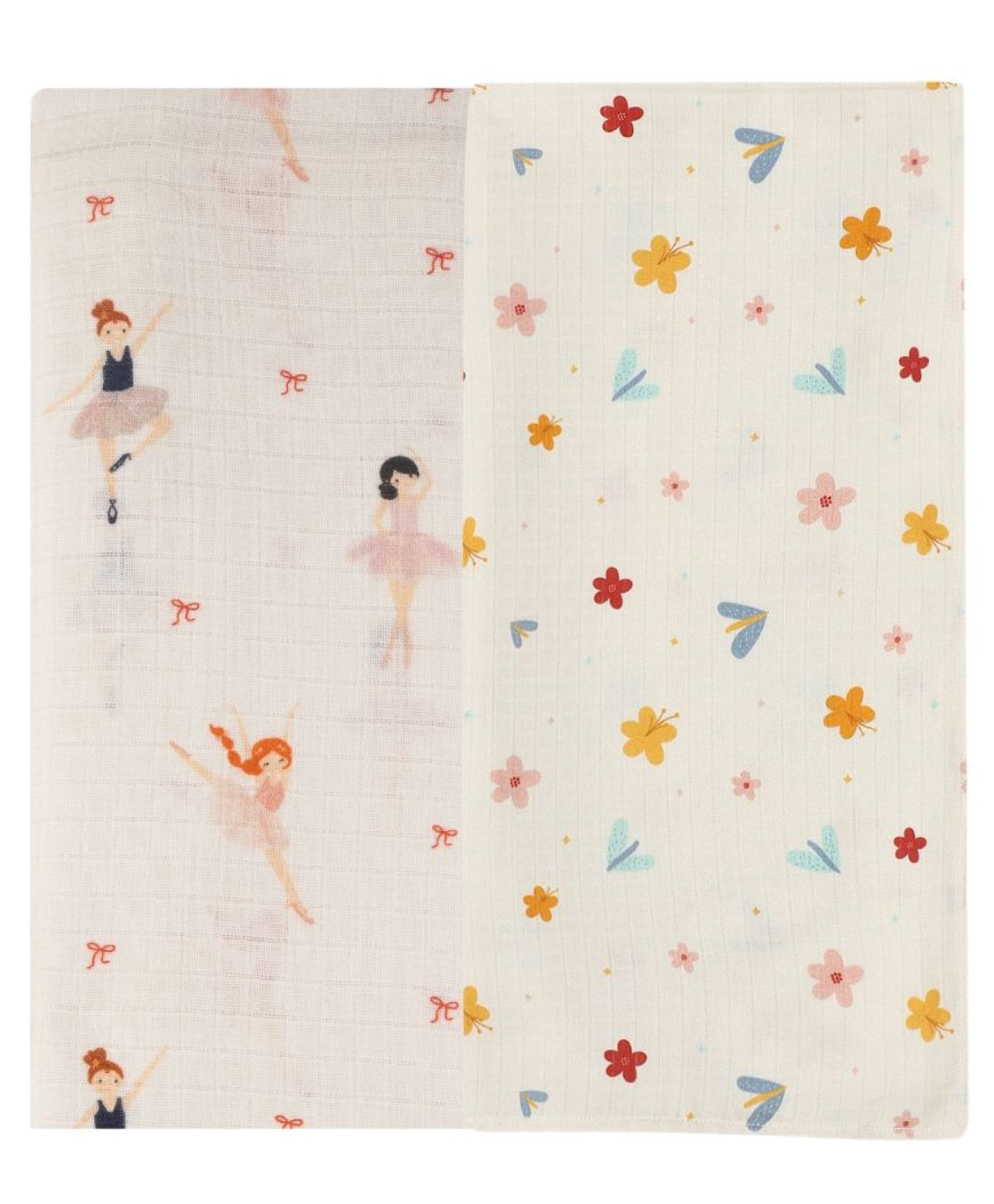 DULAAR Organic Muslin Swaddle for Newborns-Set Of 2-picture-2