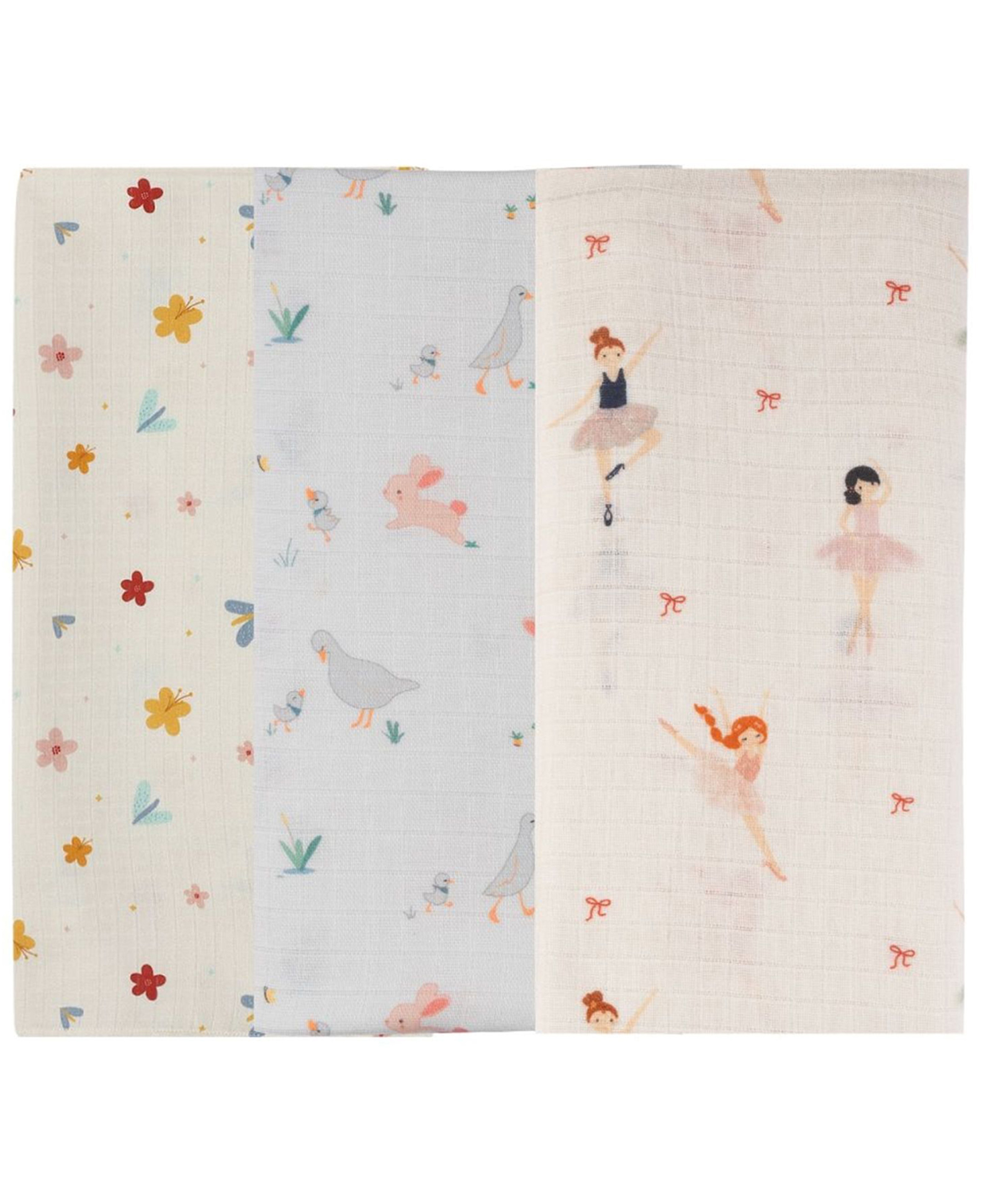 DULAAR Organic Muslin Swaddle for Newborns-Set Of 3-picture-9