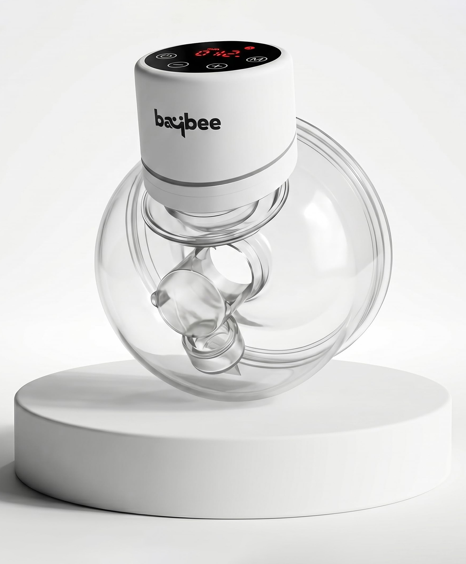 Baybee Elora Wearable Electric Breast Pump for Mothers | Breast Pump Electrical Machine with 4 Modes (Massage, Expression, Lactation, Auto) & 12 Levels Suction (White)-image-2