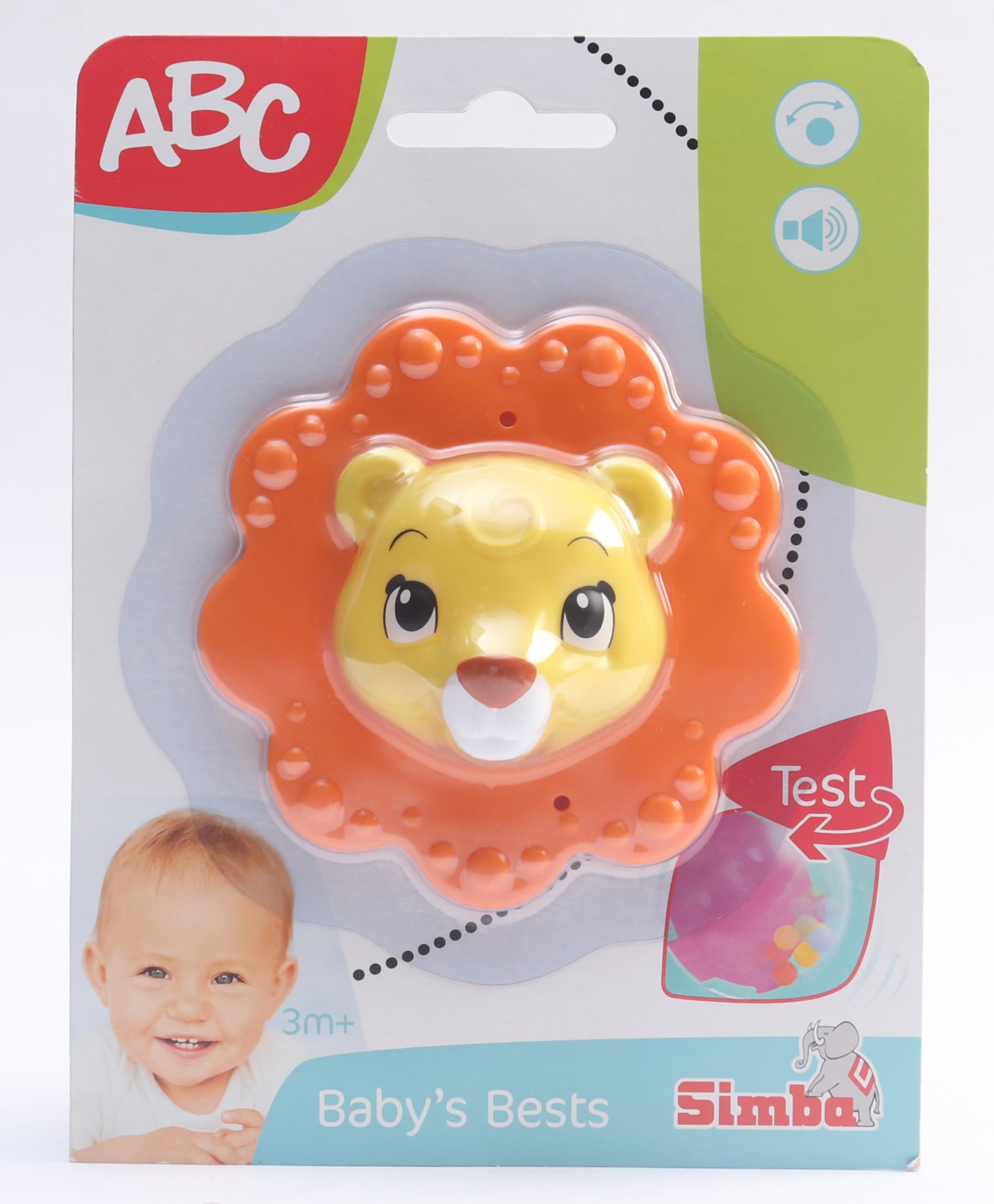 ABC Animal Rattle with Teether Set Soft Rattle Toy with BPA Free Non-Toxic Material - Orange-picture-4