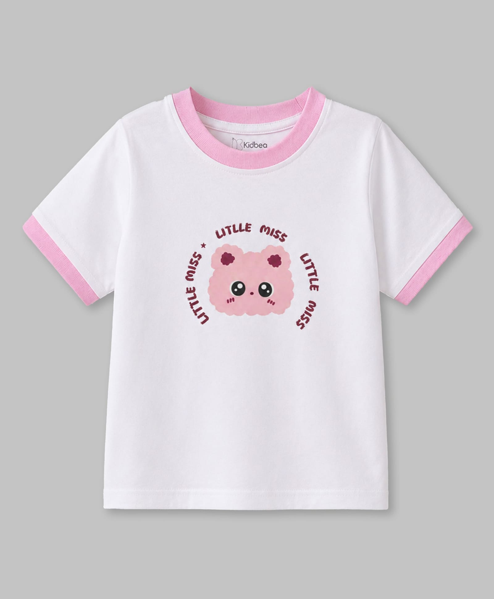 Kidbea Cotton Knit Half Sleeves Dinosaur Printed Tee - White-image-19