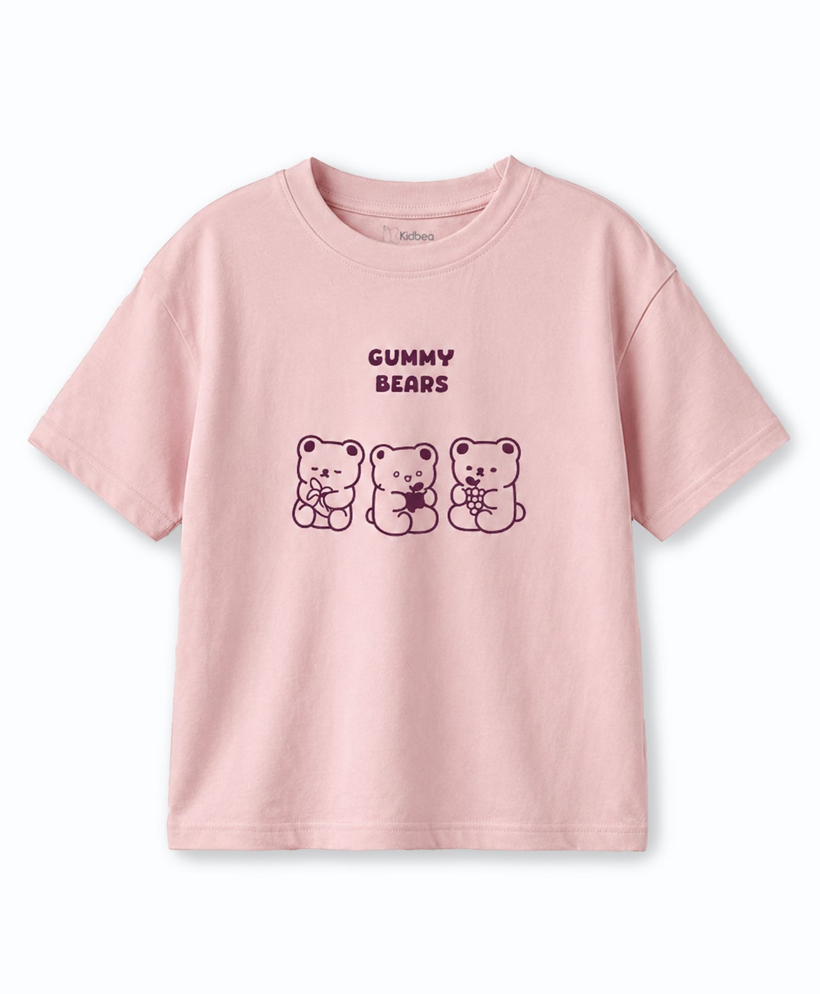 Kidbea Cotton Knit Half Sleeves Gummy Bears Printed Tee - Pink-picture-27