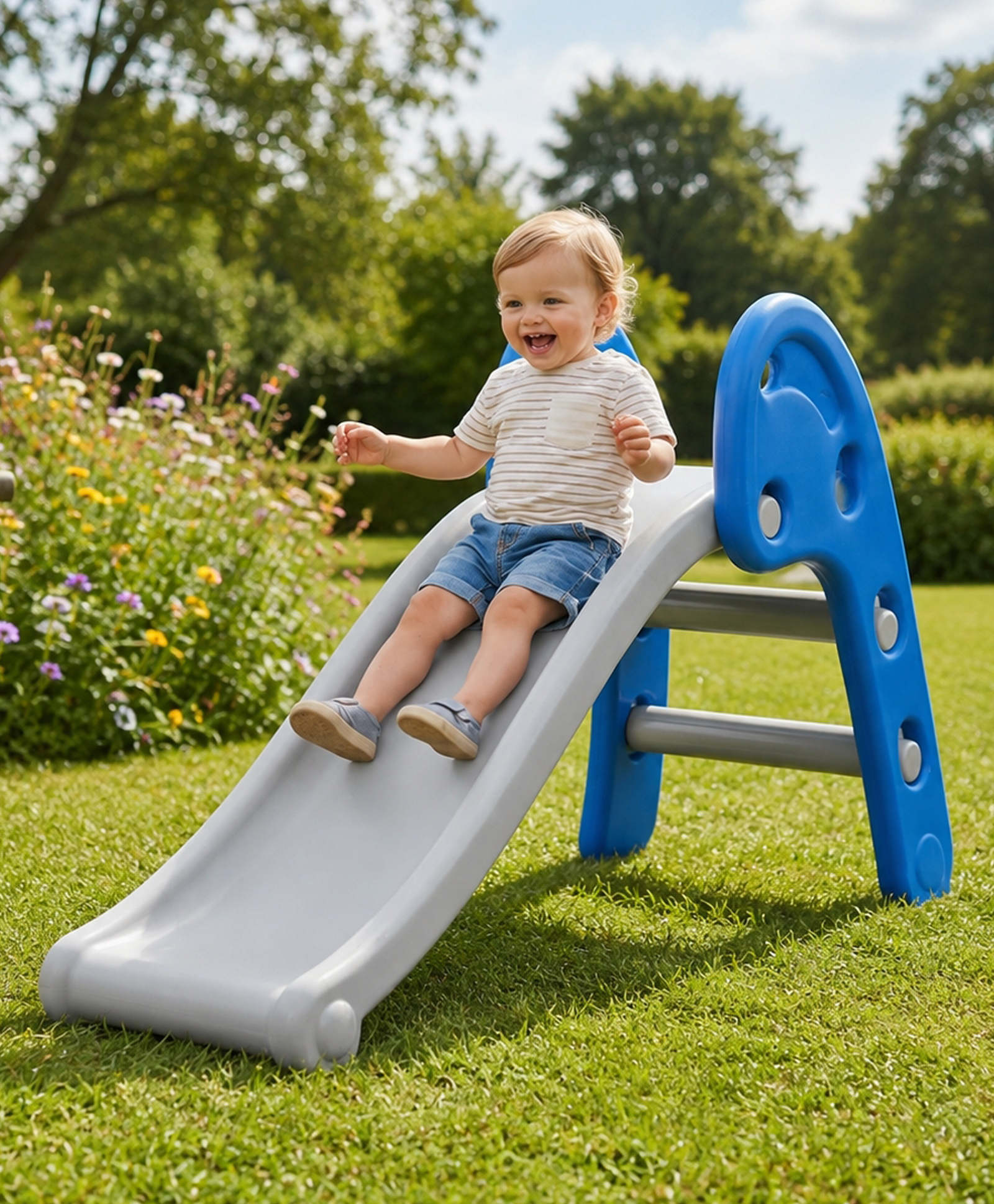 JoyRide Little Climber First Slide for Kids Safe, Stable, and Foldable Toddler Playground for Indoor & Outdoor Use, Ideal for Active Play and Balance Building-image-47