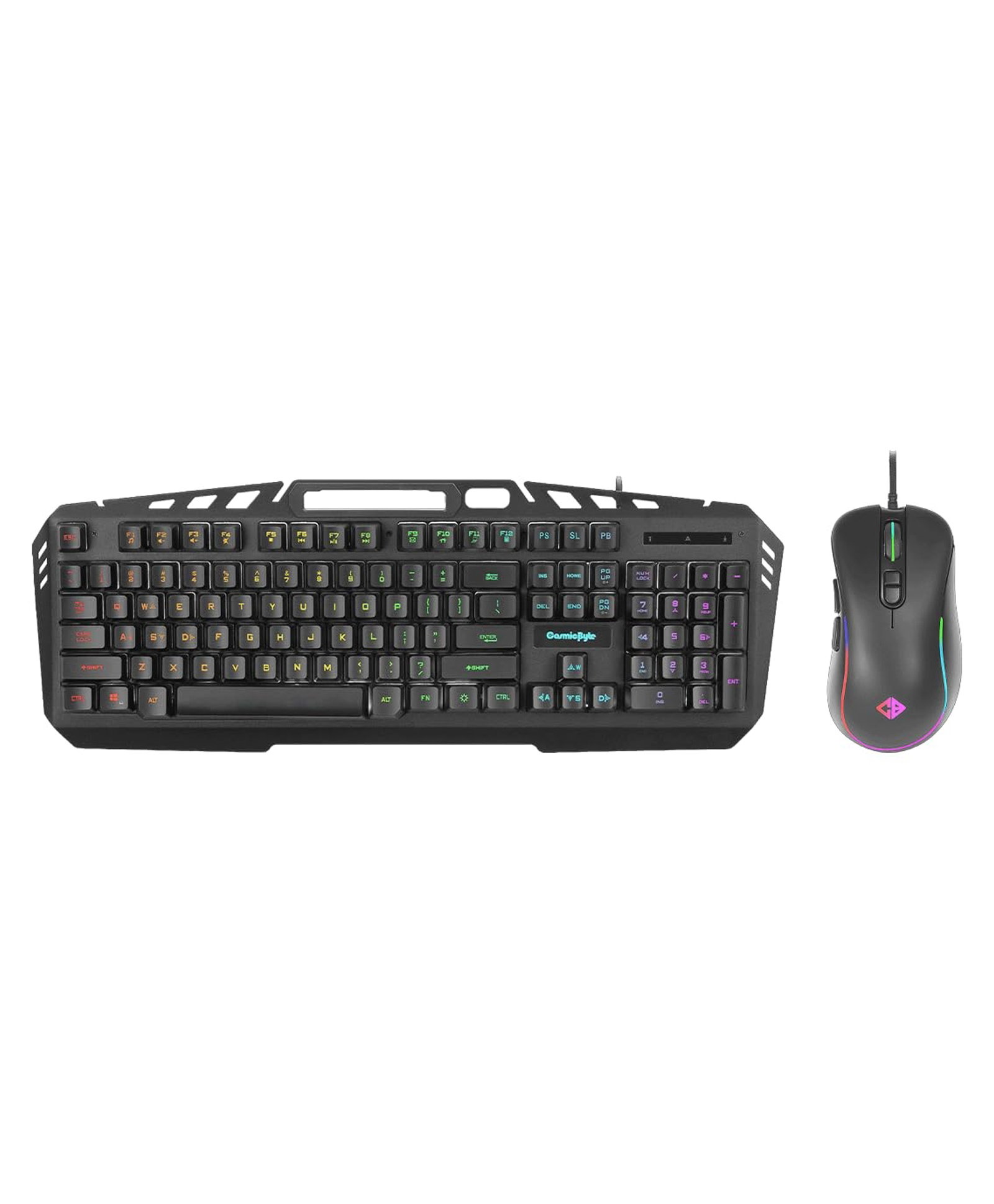 Cosmic Byte Dragon Fly RGB Aluminium Gaming Keyboard and Mouse Combo, 8 RGB Effects, 7 Button 7200 DPI Mouse with Software (Black)-picture-16