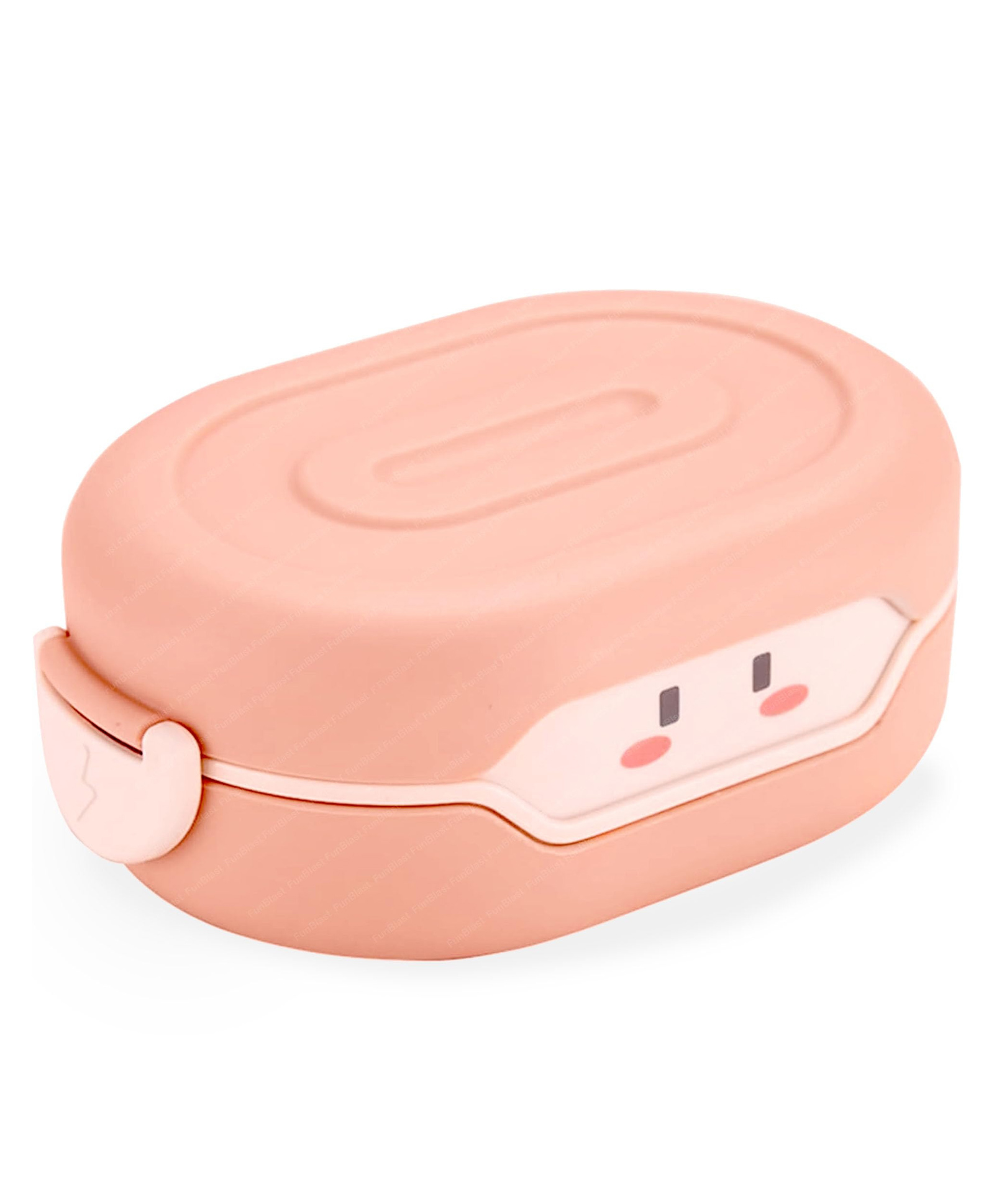 FunBlast Dual Compartment Lunch Box for School Kids - Pack of 1 (Pink)-picture-35