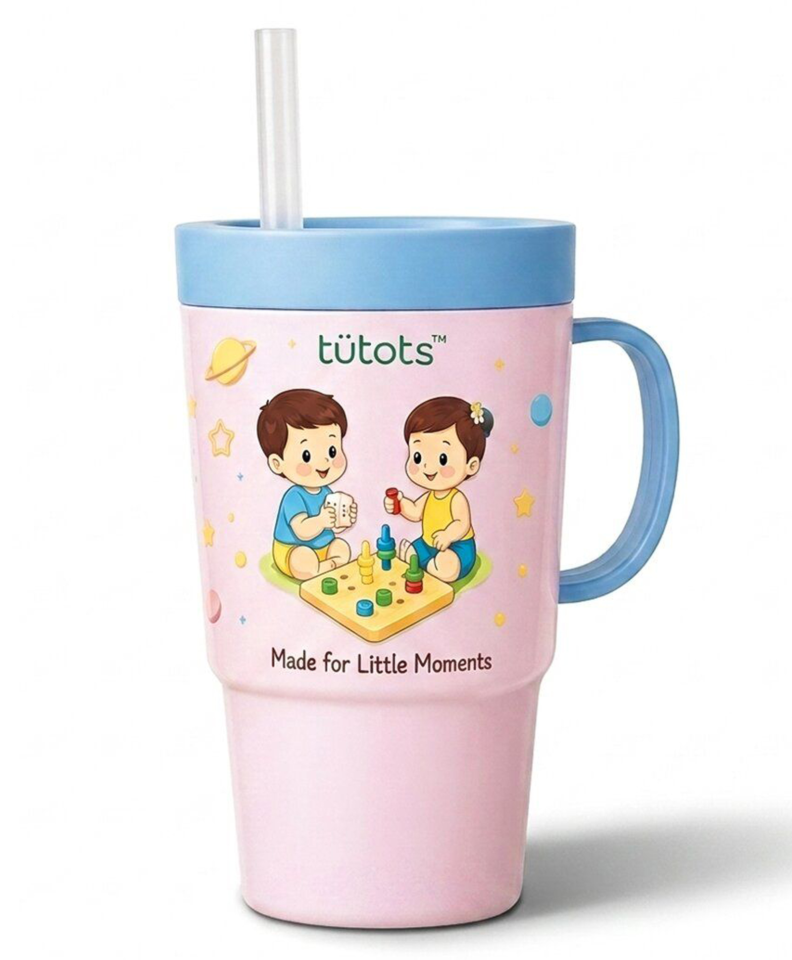 Tutots Spill-Proof Tumbler for Kids,Pink and Blue, Food Grade, BPA Free, 12+ Months-picture-22