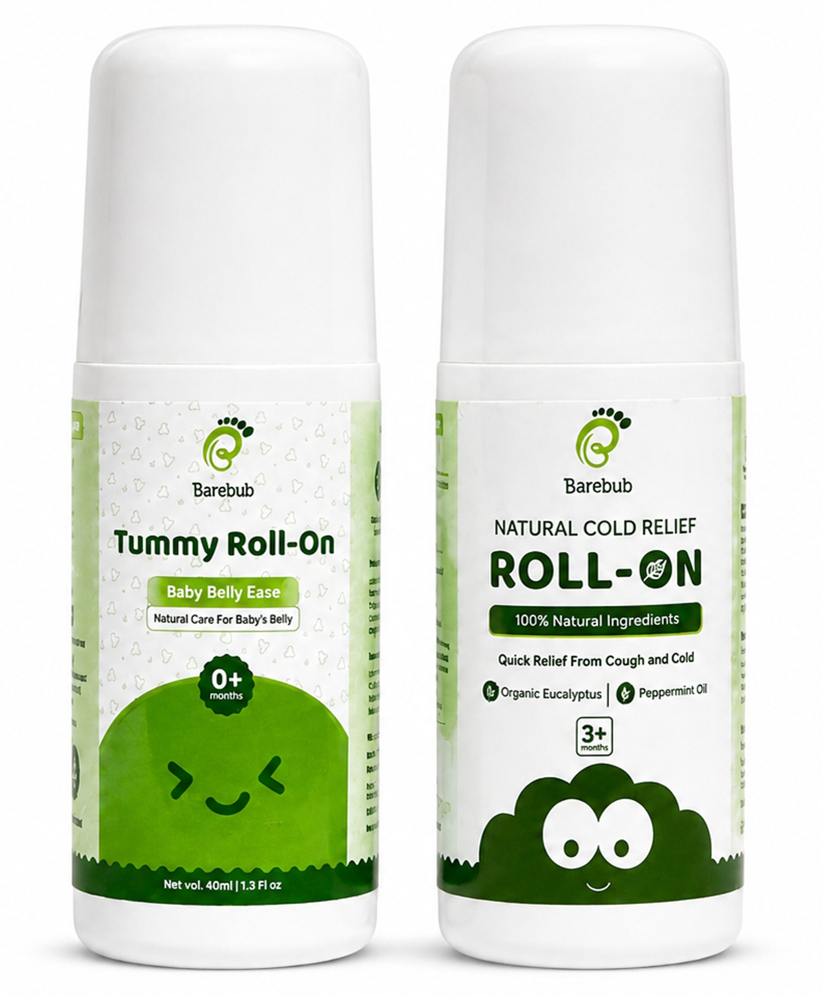 Barebub Baby Tummy & Cold Relief Roll-On Combo | Natural Care for Colic, Gas, Cough & Congestion |40 ml Each-image-35