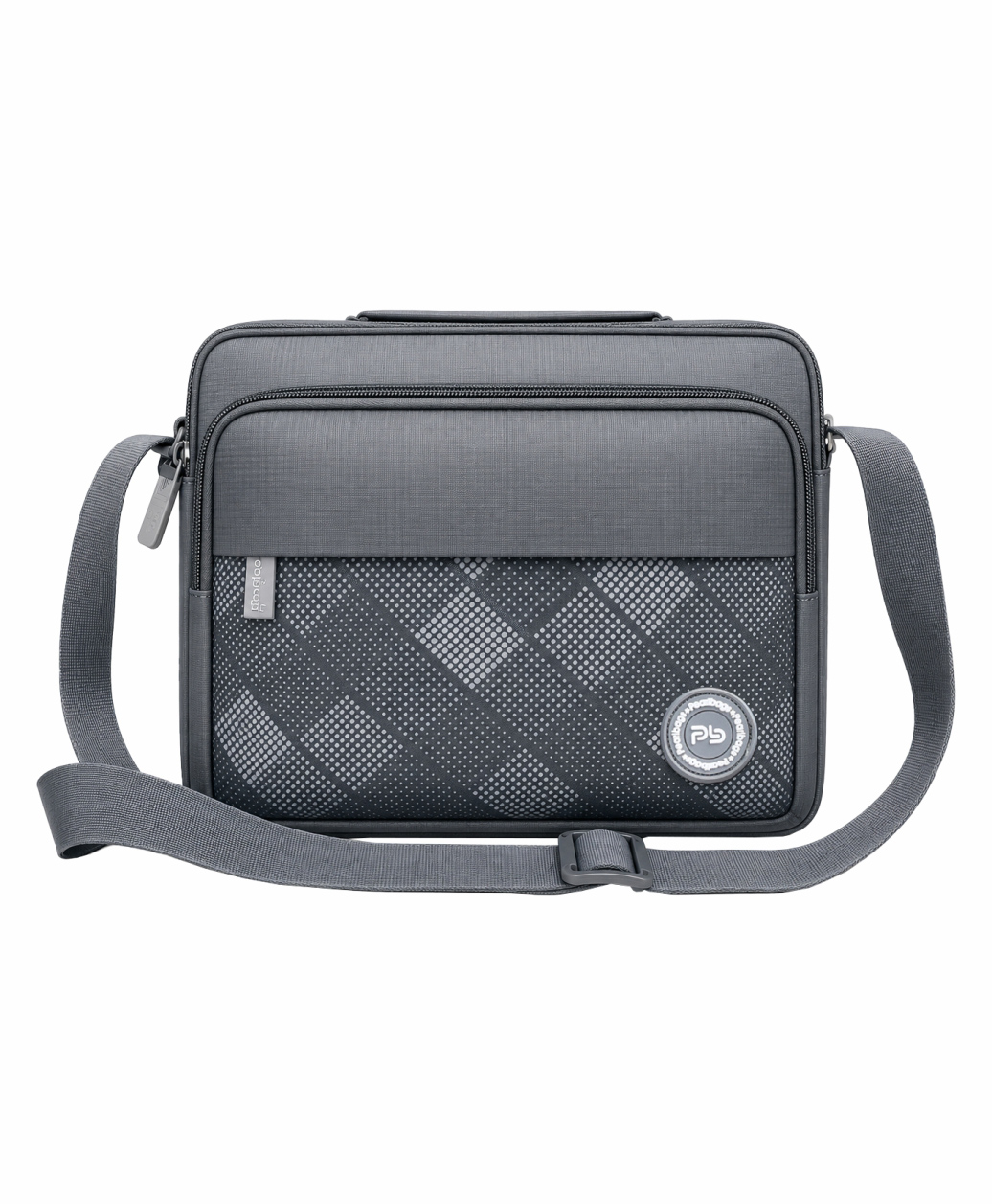 PB Pearlbags Premium Water-Resistant Polyester Cross Body Messenger Sling Bag -Grey-image-40