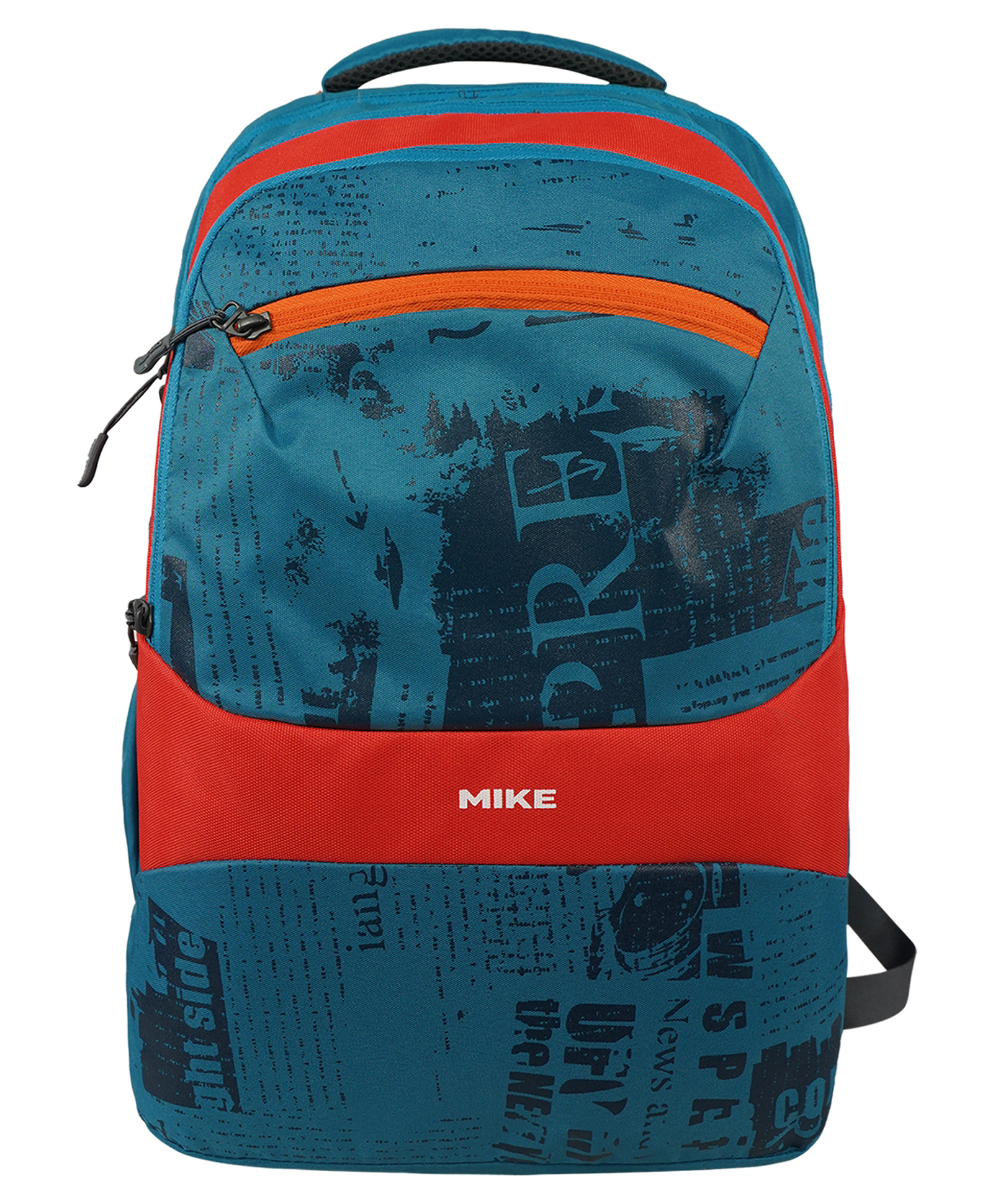 MIKE BAGS Torino Backpack-Teal-19 Inches-image-19