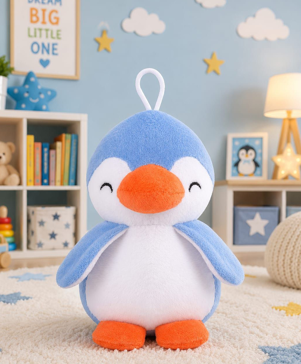 Besties 17 cm Baby Penguin Soft Toy | for Toddler Gifting | Boys & Girls | Stuffed Animal | Baby Safe | Cuddle & Travel Partner | Super Soft Fabric | Room & Car Décor - Blue-image-24