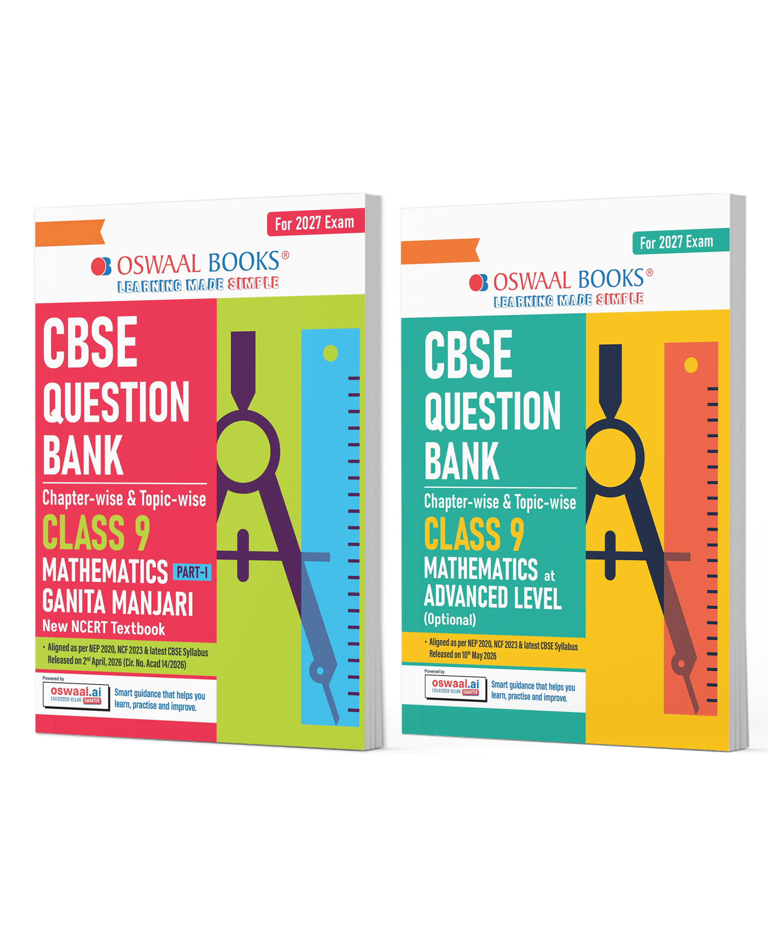 OSWAAL BOOKS CBSE Mathematics Part-1 (Ganita Manjari) & Advanced Level Question Bank Chapter-wise & Topic-wise Class 9 (Set of 2 Books) | Based on NCERT Textbook | Includes Self-Assessment-image-42