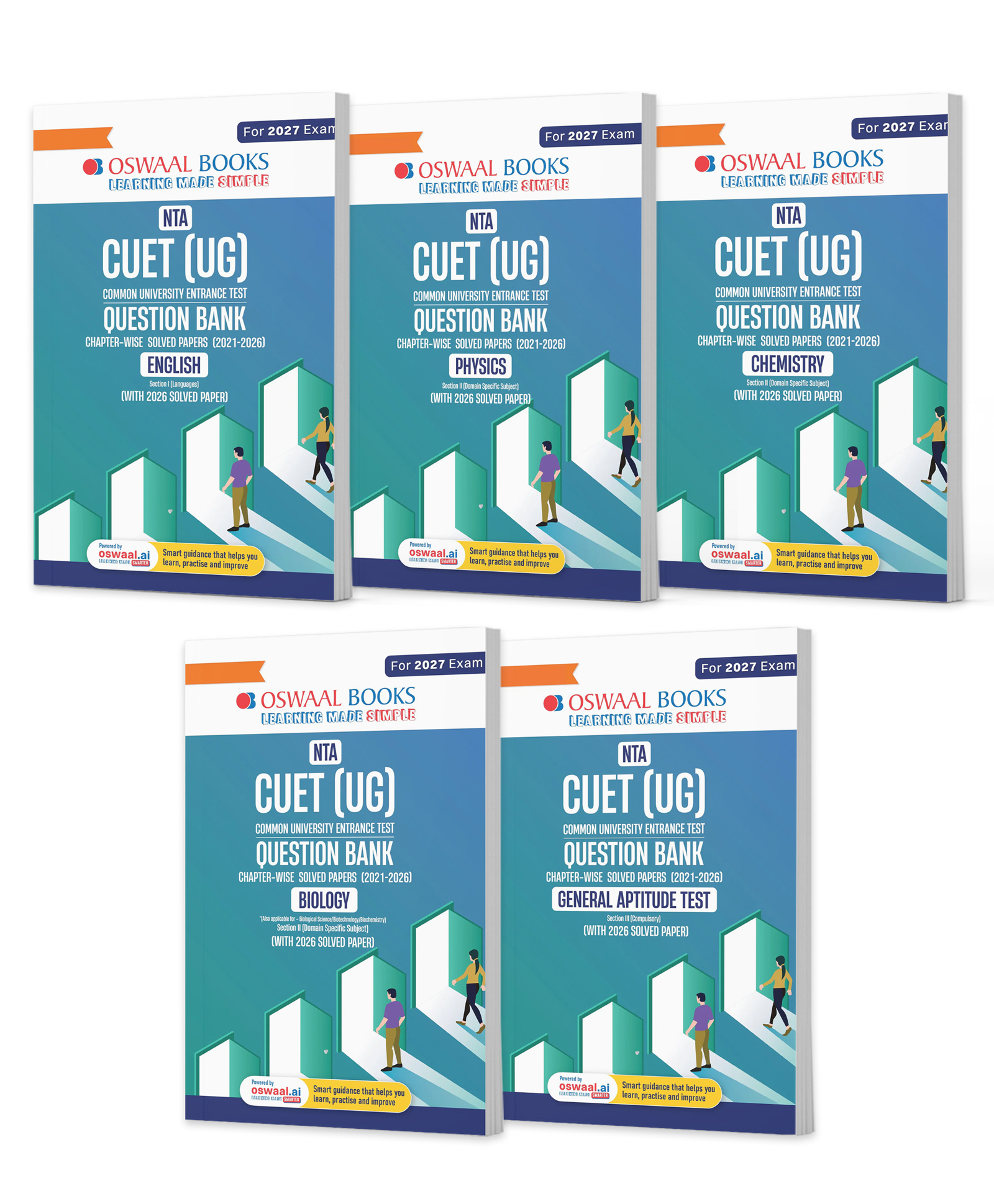 OSWAAL BOOKS NTA CUET (UG) Chapter-wise Solved Papers Question Bank | English, Physics, Chemistry, Biology & General Test | Set of 5 Books | With Solved Paper 2026 |For 2027 Exam |With Oswaal AI-picture-26