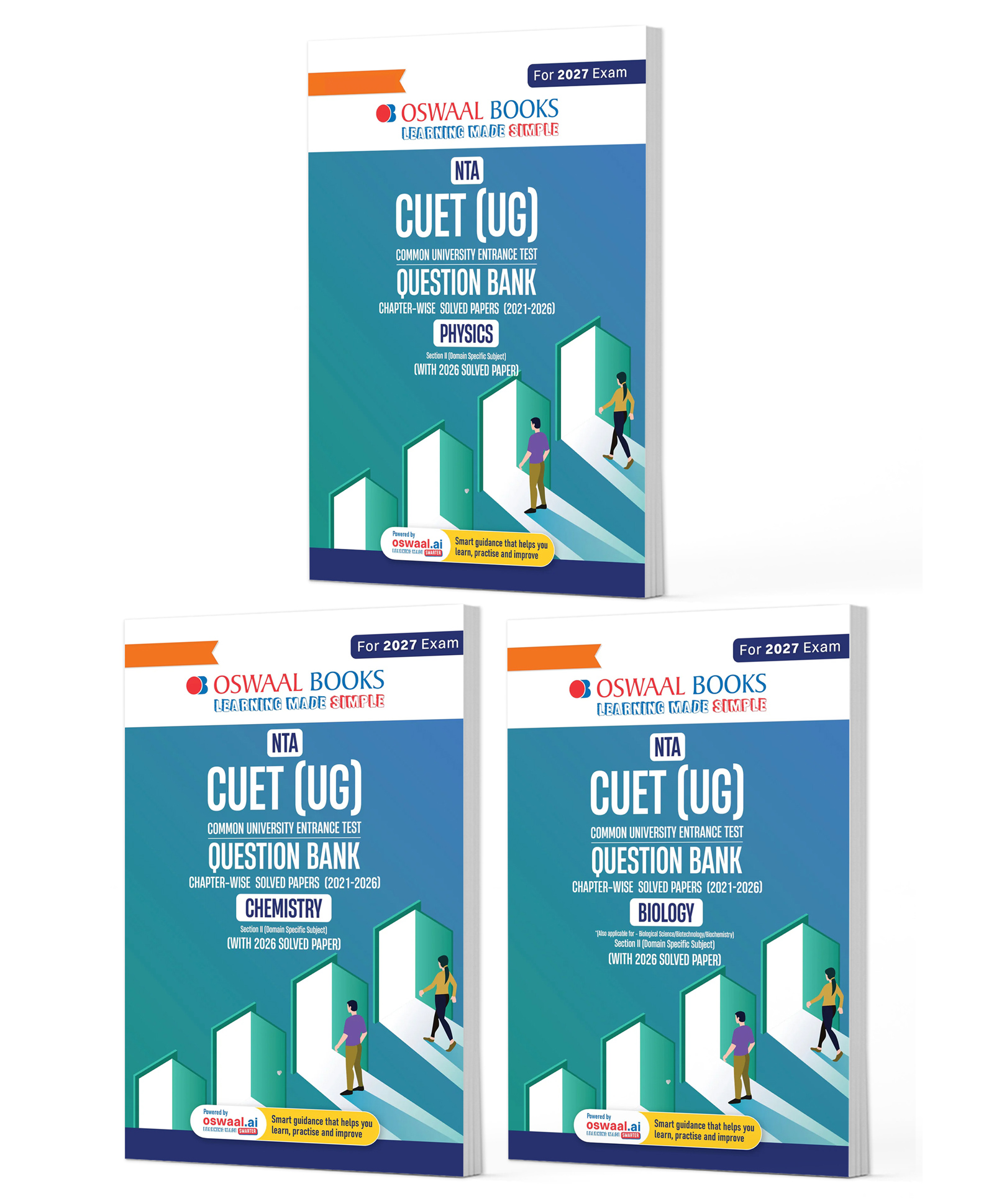 OSWAAL BOOKS NTA CUET (UG) Chapter-wise Solved Papers Question Bank | Physics, Chemistry & Biology | Set of 3 Books | With Solved Paper 2026 |For 2027 Exam |With Oswaal AI-picture-11