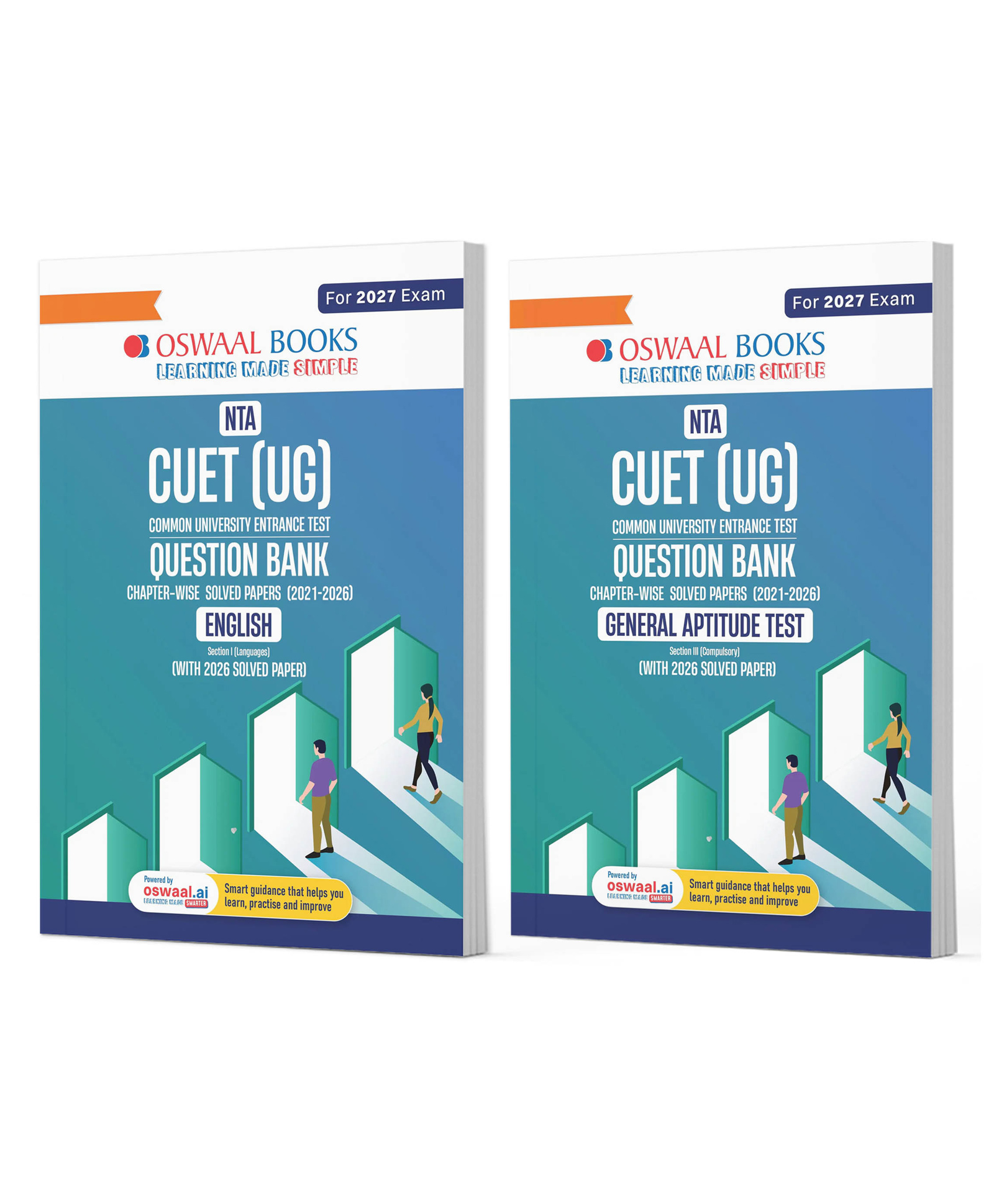 OSWAAL BOOKS NTA CUET (UG) Chapter-wise Solved Papers Question Bank | English & General Aptitude Test | Set of 2 Books | With Solved Paper 2026 |For 2027 Exam |With Oswaal AI-picture-12