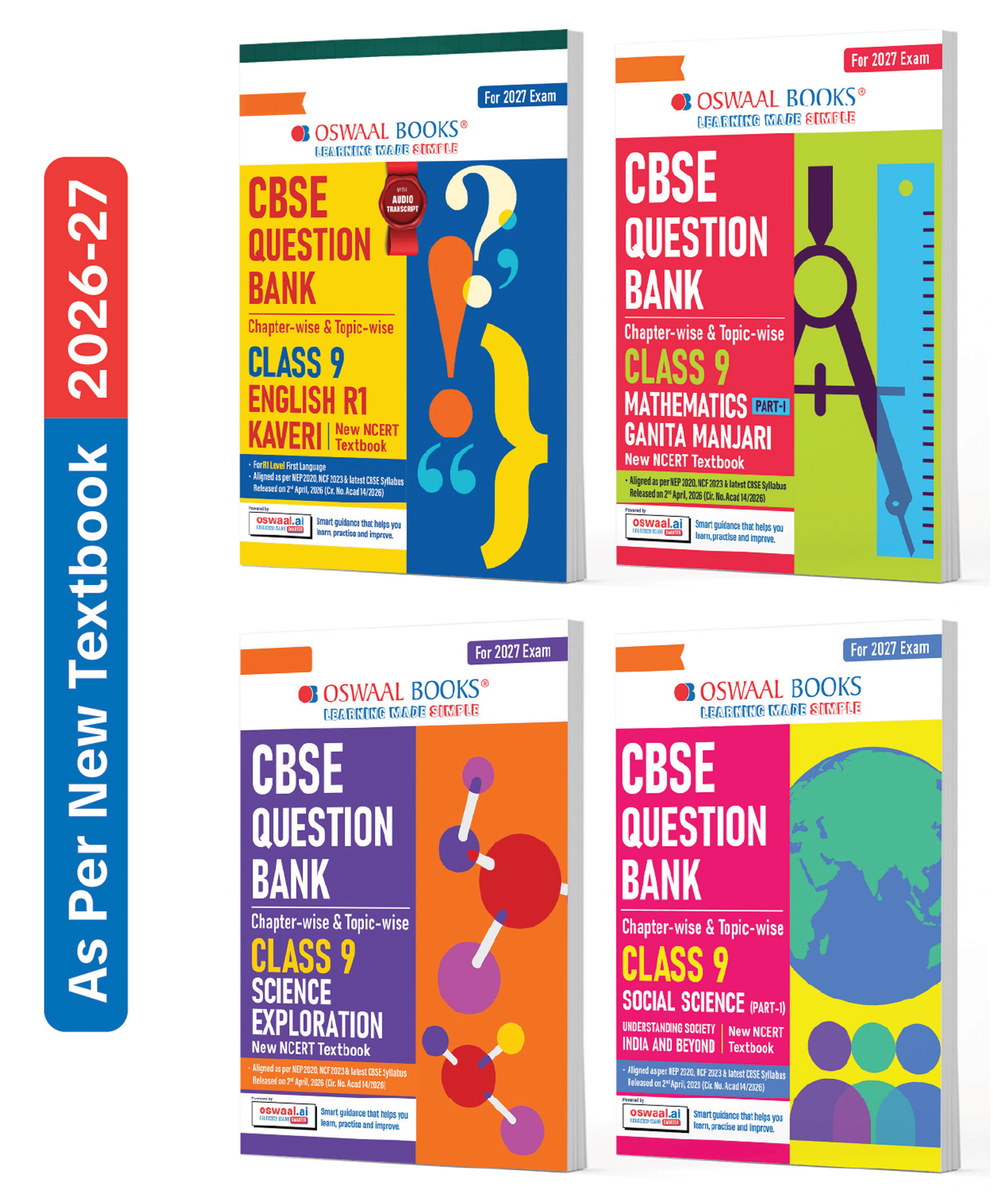 OSWAAL BOOKS CBSE English R1 (Kaveri), Mathematics Part-1 (Ganita Manjari), Science (Exploration) & Social Science Question Bank Chapter-wise & Topic-wise Class 9 (Set of 4 Books) | Based on NCERT-image-38