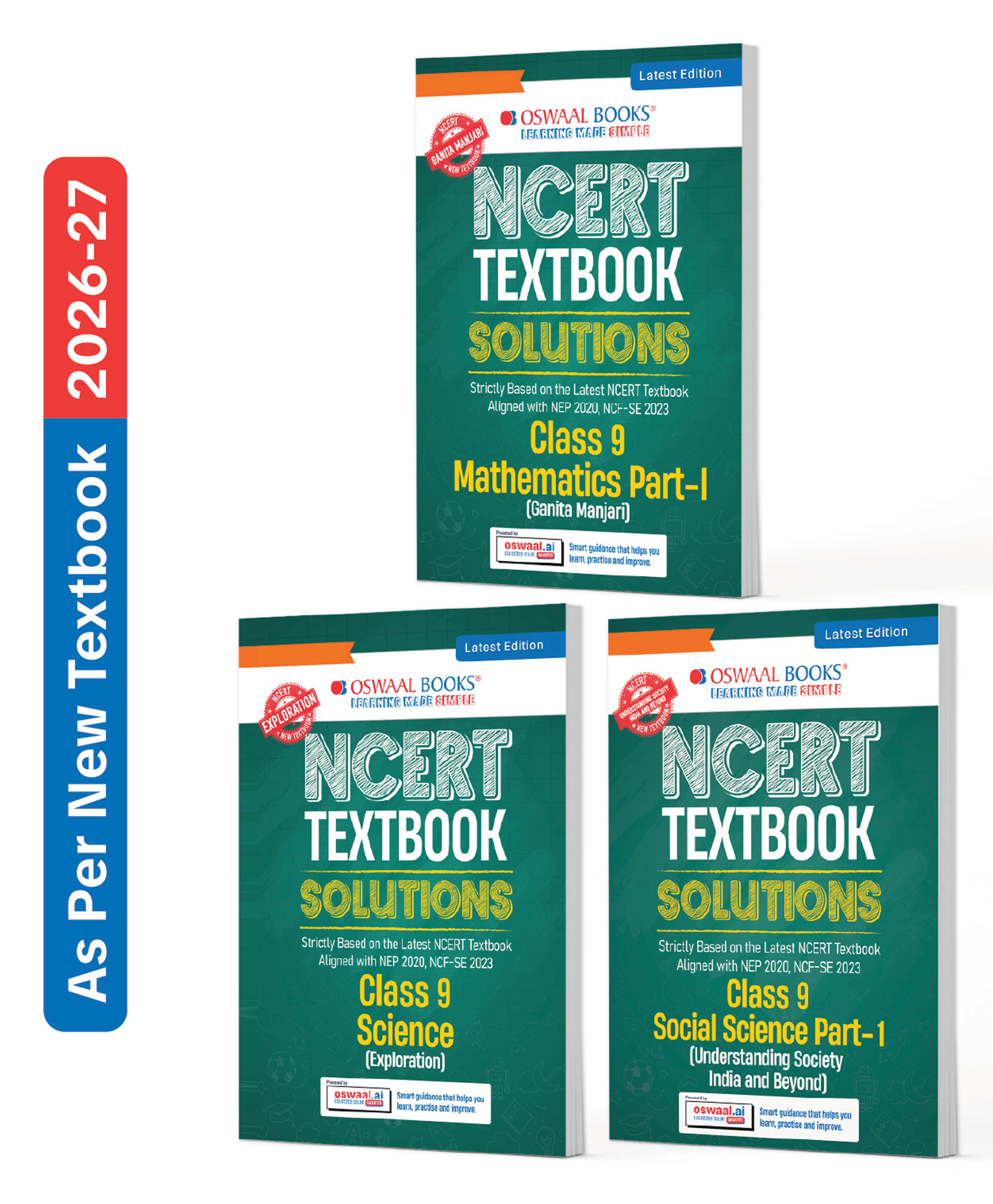 OSWAAL BOOKS CBSE NCERT Textbook Solutions Mathematics Part-1 (Ganita Manjari), Science (Exploration) & Social Science Class 9 (Latest NCERT) Set of 3 Books | Revision Notes, Mind Maps, Solved Intext-image-4